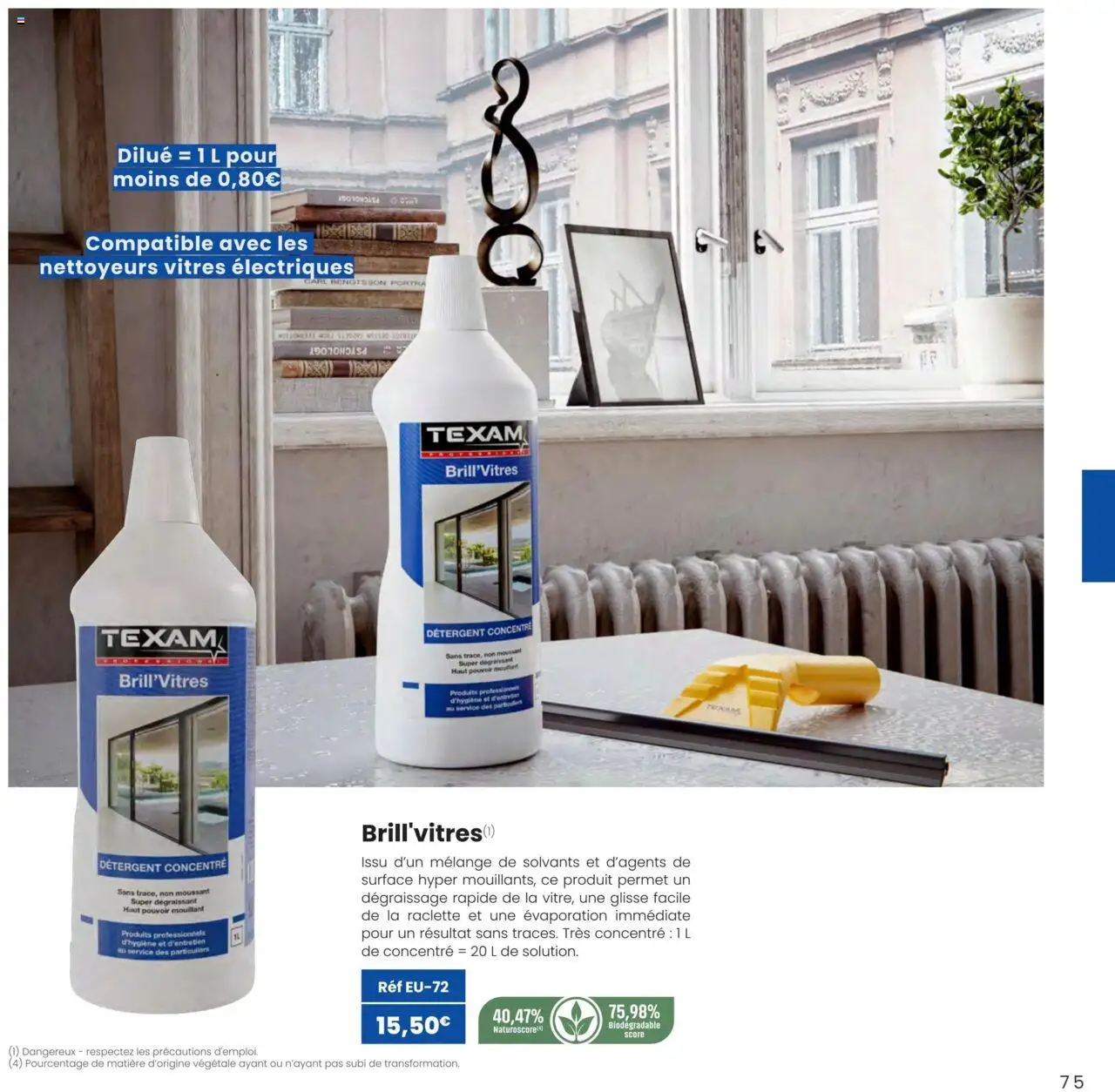 {H1} | Page: 75 | Produits: Détergent, Raclette