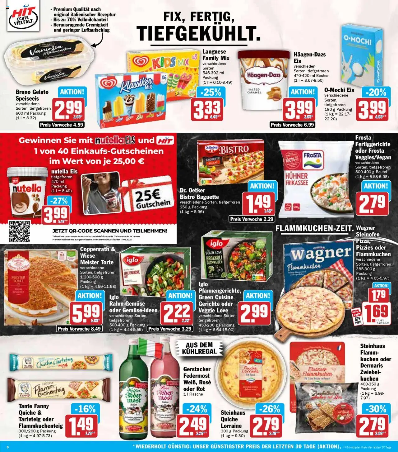 HIT - Bayern - gültig ab dem 11.08.2025 | Seite: 8 | Produkte: Iglo, Baguette, Fertiggerichte, Kuchen
