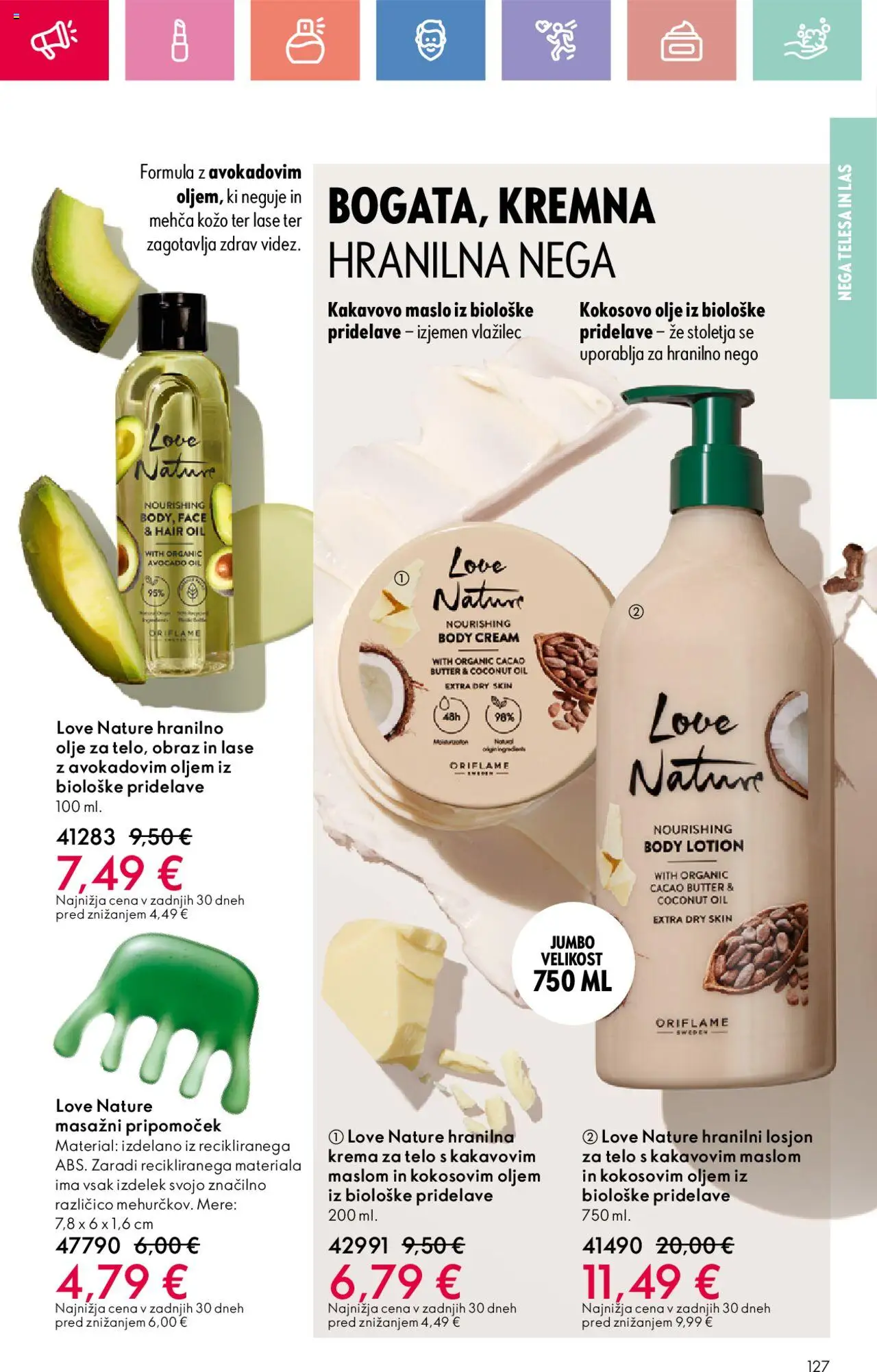 Oriflame katalog 12 │ velja od 24.08.2025 | Stran: 127 | Izdelki: Krema, Maslo, Krema za telo, Olje