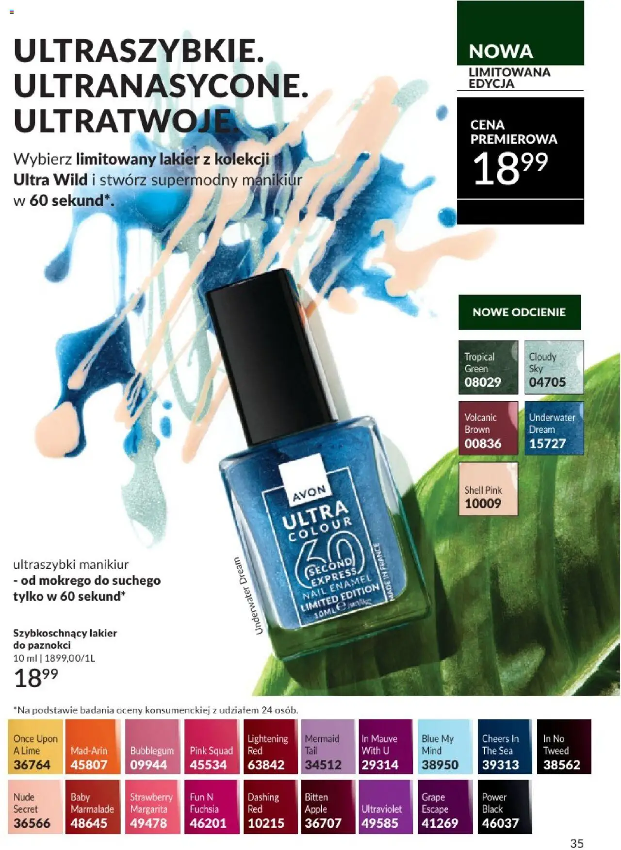 Avon Katalog 07 2025 od 01.07.2025 | Strona: 35 | Produkty: Lakier do paznokci
