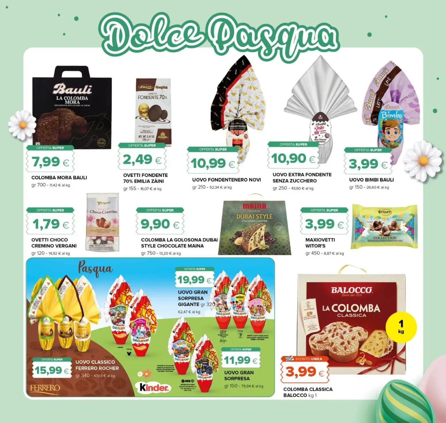 Volantino Tigre del 26.03.2026 | Pagina: 3 | Prodotti: Cioccolato, Zucchero, Cacao, Glassa