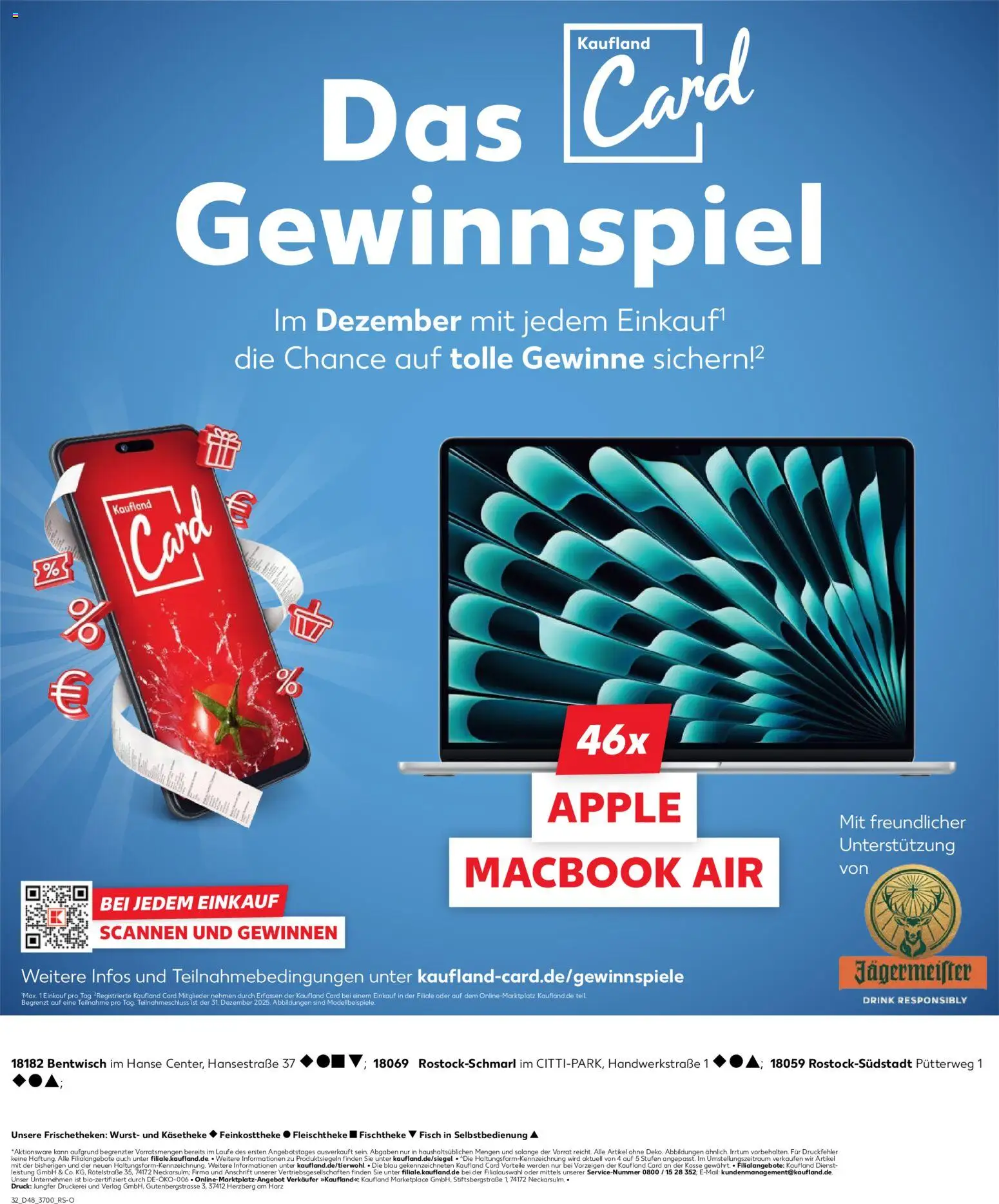 Kaufland prospekt Rostock	 – gültig ab 30.11.2025 | Seite: 32 | Produkte: Macbook, Apple, Fisch, Jägermeister