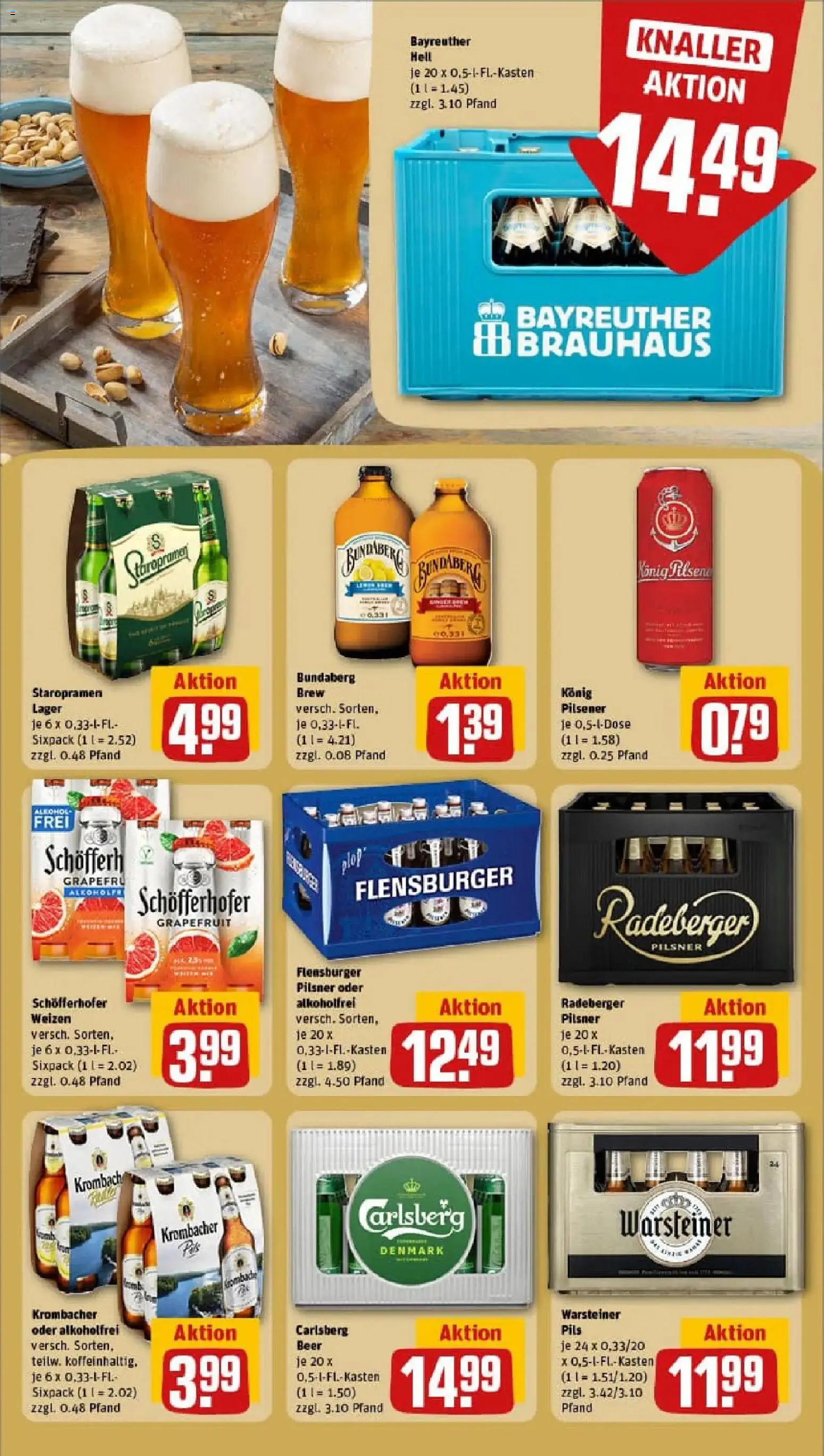 Rewe prospekt Langenhagen	 – gültig ab 26.01.2026 | Seite: 21 | Produkte: Bayreuther hell, Pils, Grapefruit, Krombacher