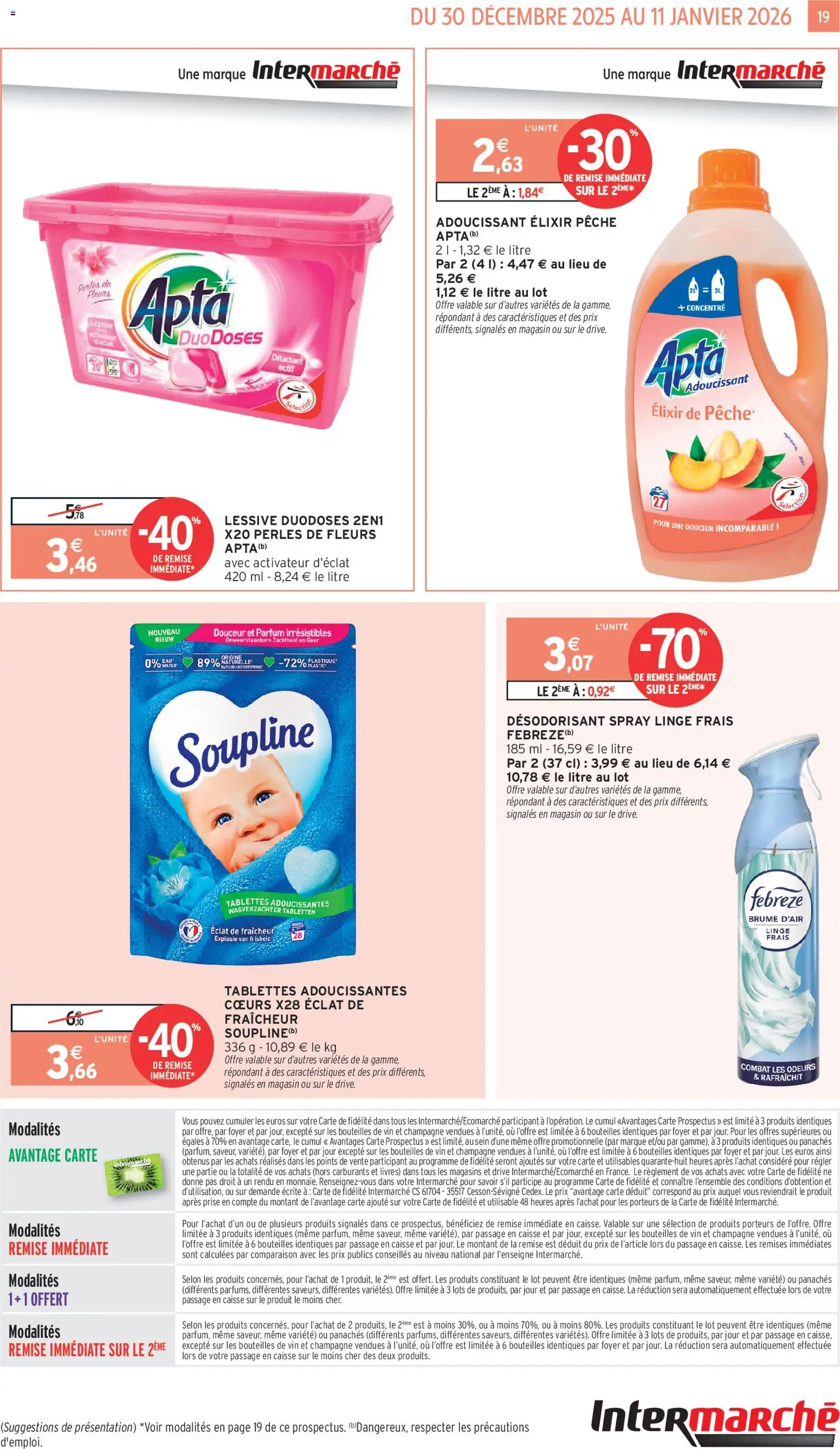 {H1} | Page: 19 | Produits: Soupline, Détachant, Champagne, Prise