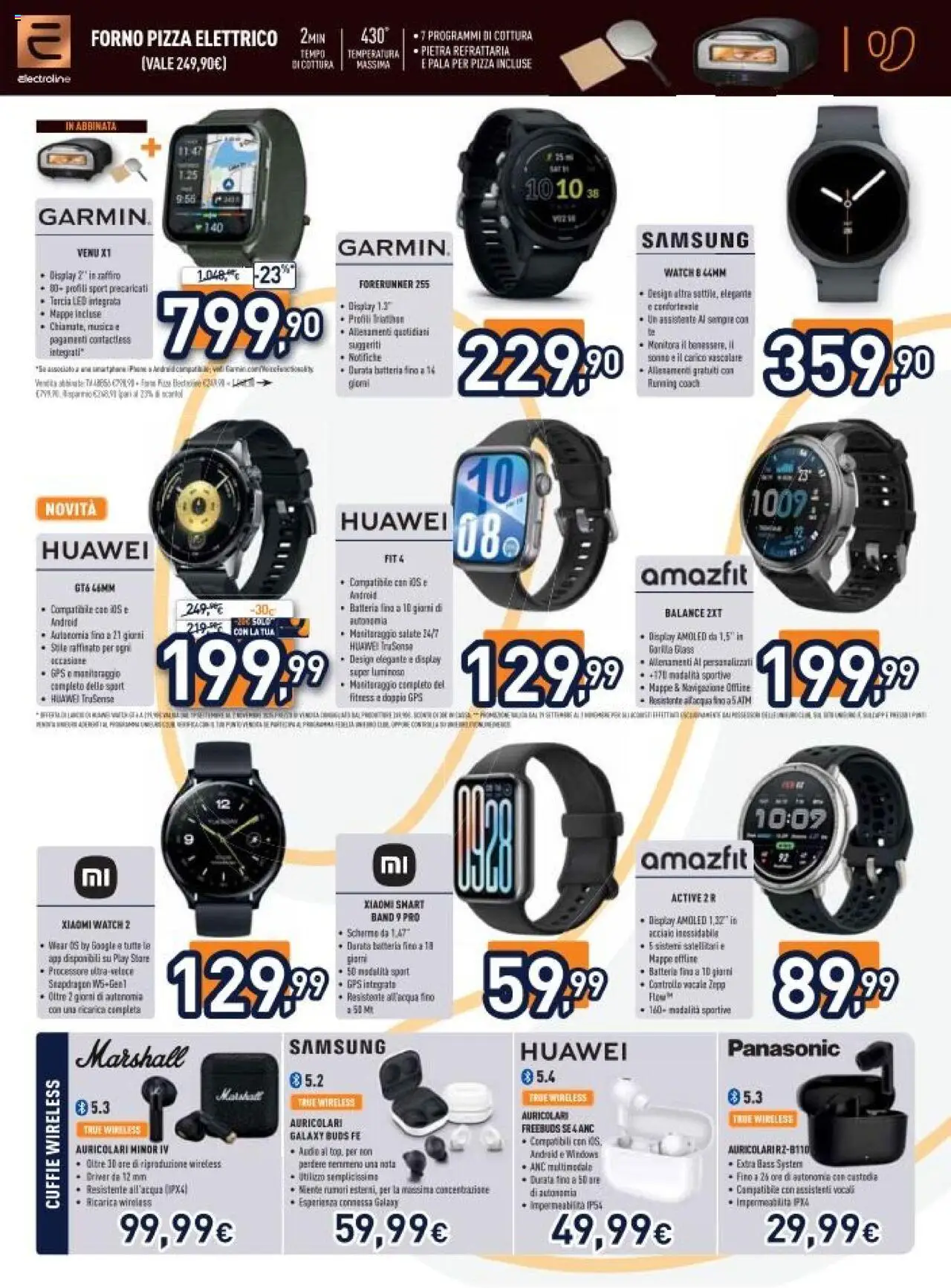Volantino Unieuro del 13.10.2025 | Pagina: 9 | Prodotti: Xiaomi, Schermo, Cuffie, Navigazione