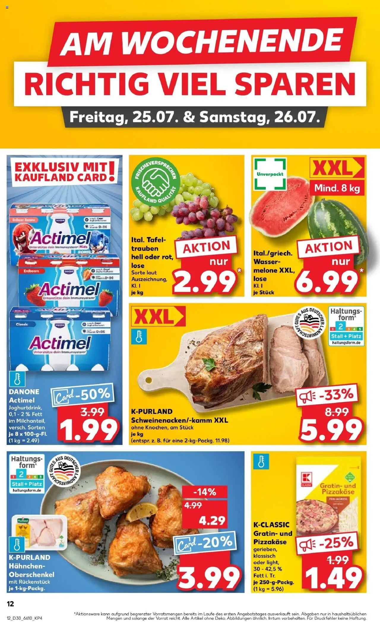 Kaufland prospekt Rees	 - gültig ab dem 27.07.2025 | Seite: 27 | Produkte: Hahnchen, Actimel, Wasser, Melone