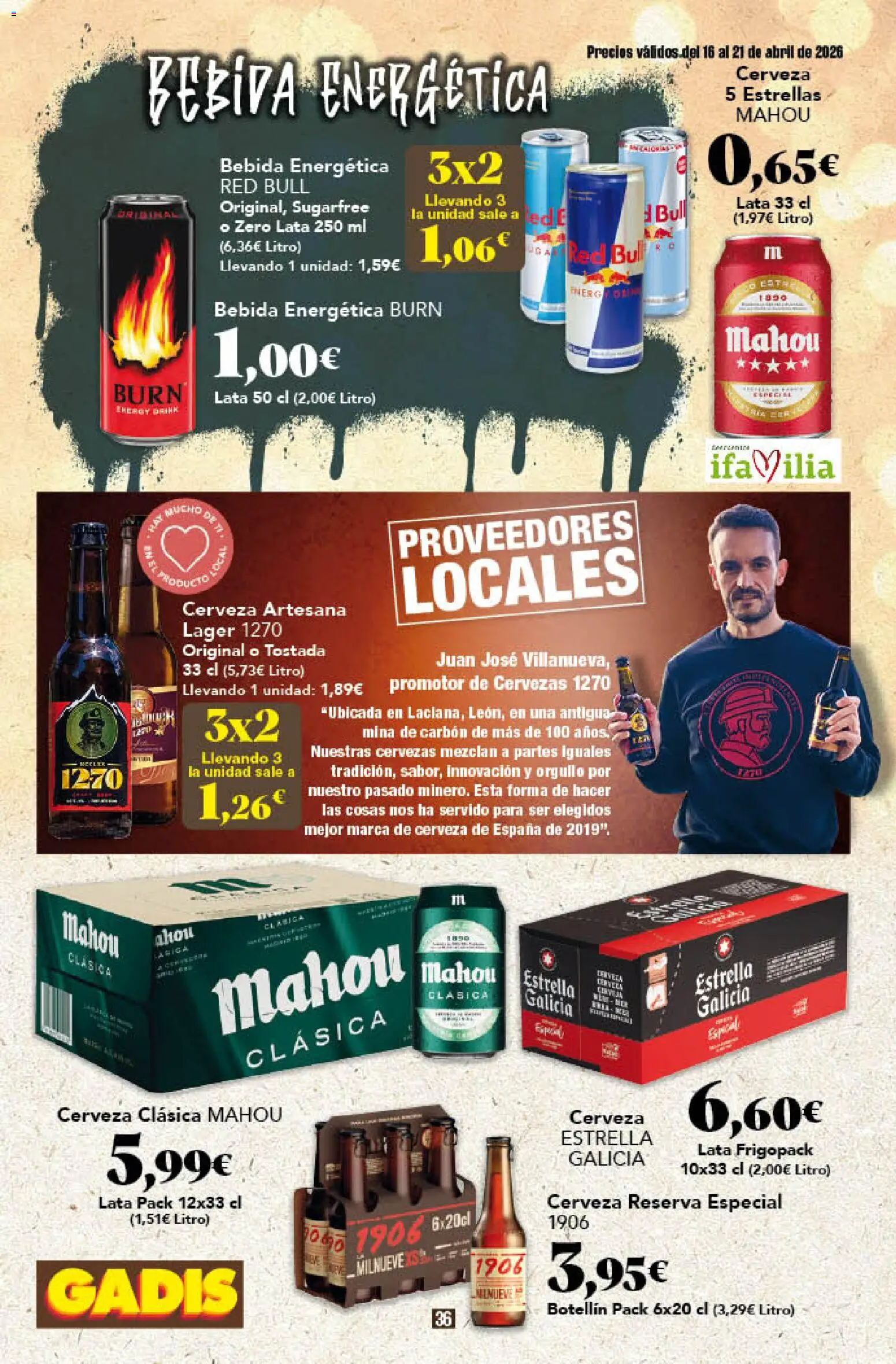 Gadis folleto │ válido desde el 16.04.2026 | Página: 36 | Productos: Cerveza