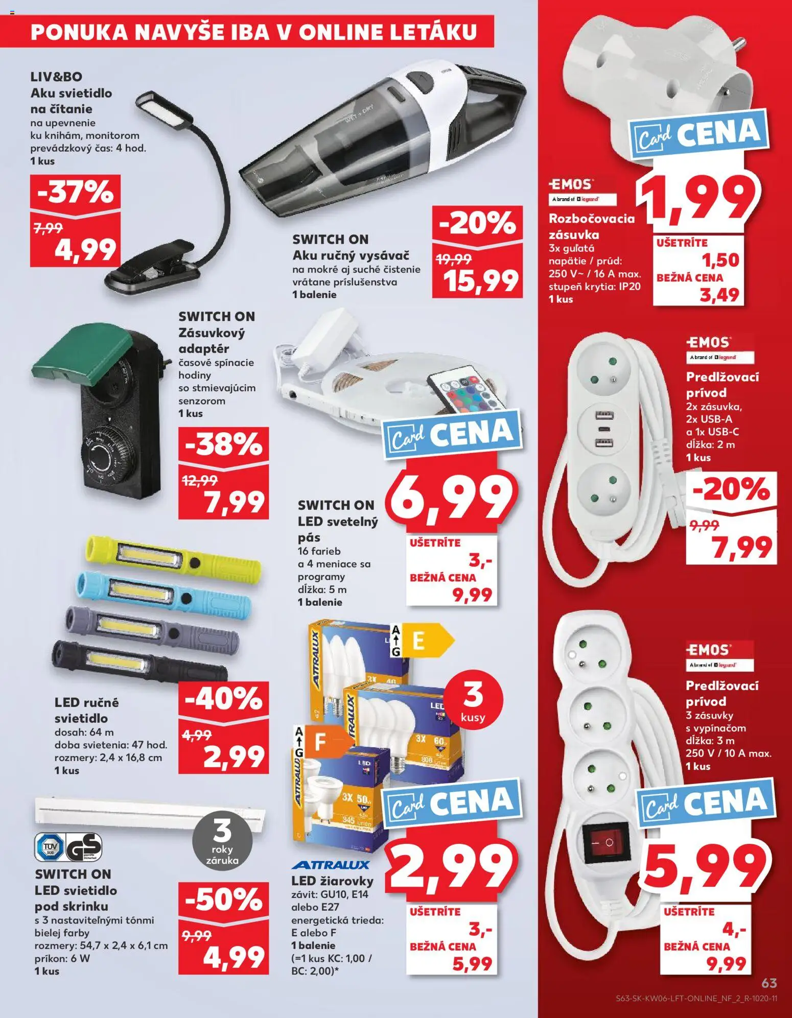 Kaufland SK akciós ujság - amely érvényes a következő dátumtól: 05.02.2026 | Oldal: 63 | Termékek: Adapter, Só