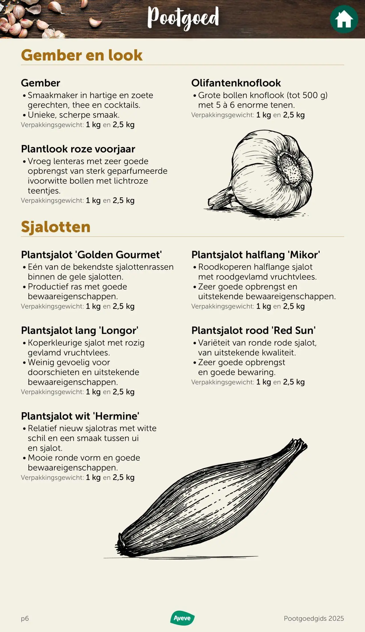  | Pagina: 6 | Producten: Thee, Knoflook, Gember, Ui