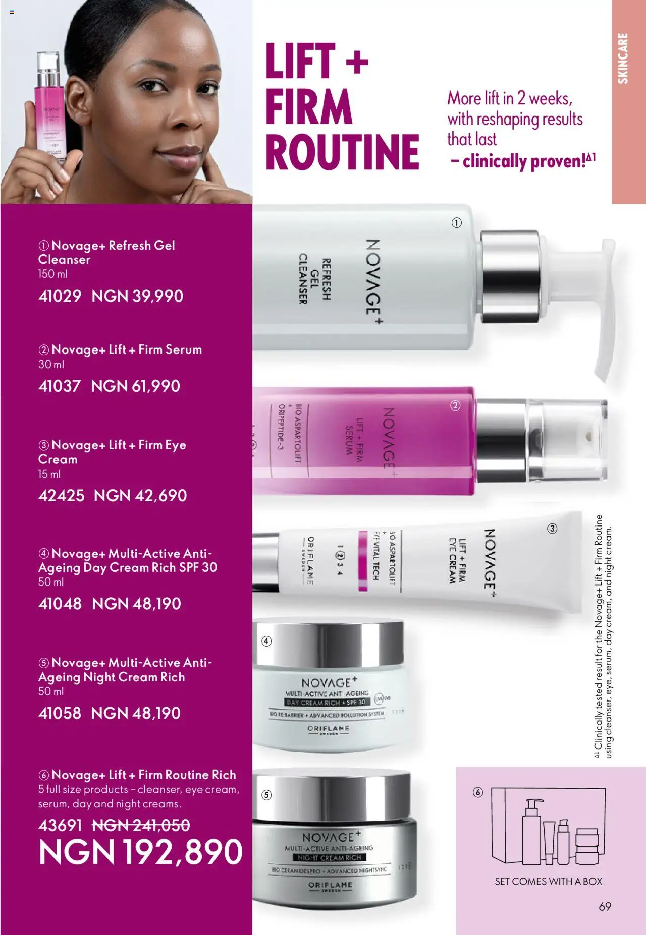 Oriflame Catalogue  valid from 01.10.2025 | Page: 69 | Products: Box, Cream