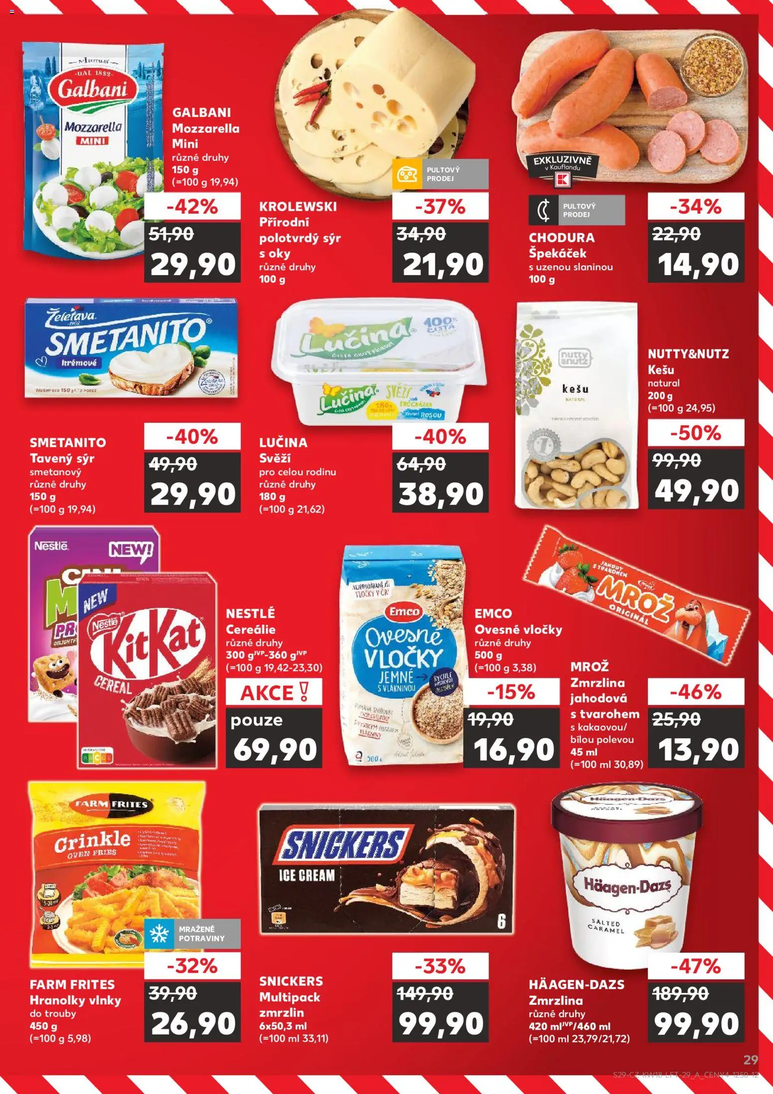 Kaufland leták - Kolín od 29.04.2026 | Strana: 29 | Produkty: Hranolky, Zmrzlina, Ovesné vločky, Häagen-Dazs Zmrzlina