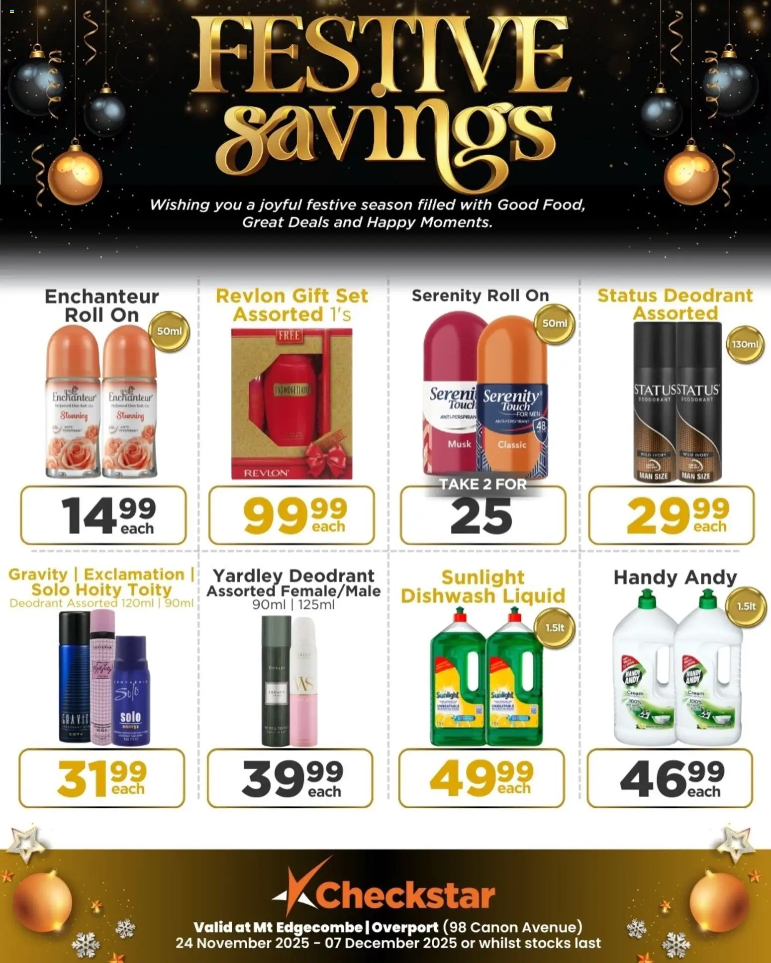 New Check Star catalogue – valid from 24.11.2025 | Page: 17 | Products: Cream, Deodorant, Antiperspirant