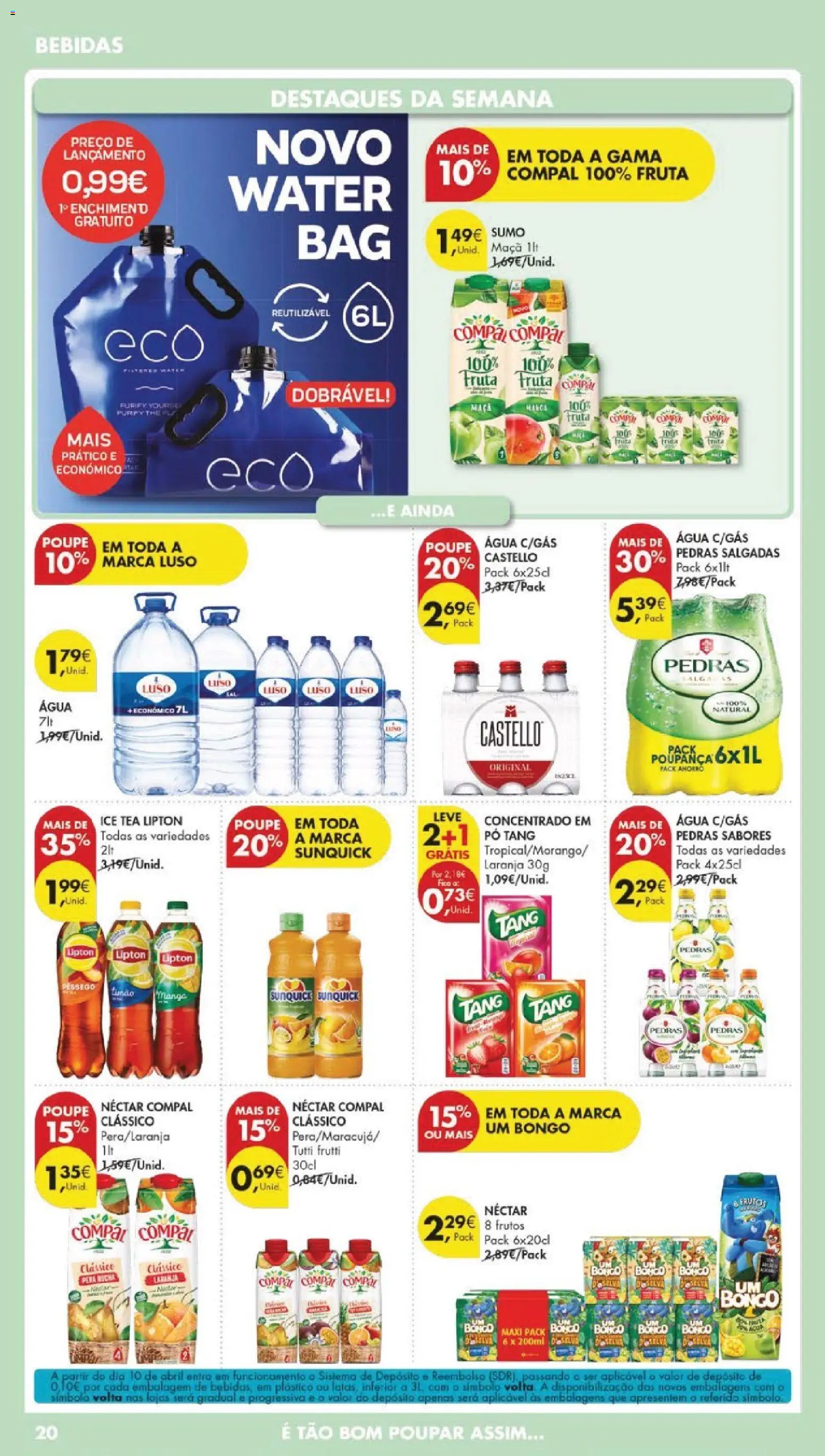 Pingo Doce folheto │ válido de 21.04.2026 | Página: 22 | Produtos: Agua, Pó, Maça, Sumo