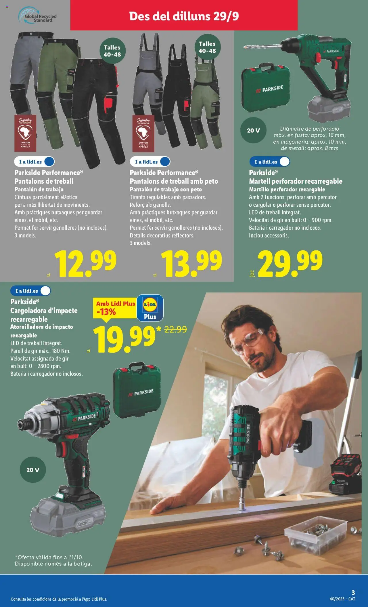 Lidl folleto de bazar │ válido desde el 29.09.2025 | Página: 3 | Productos: Batería