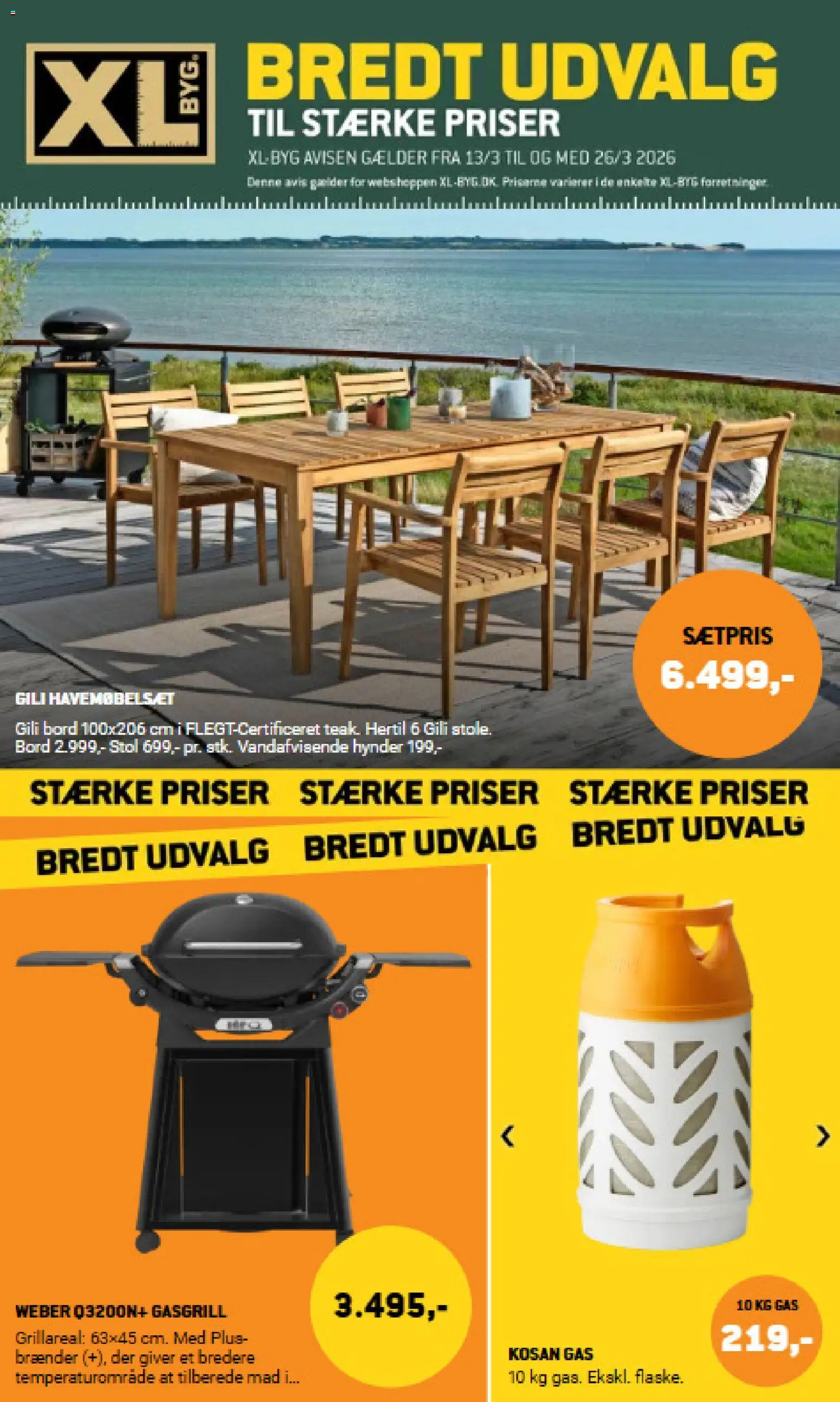 XL-BYG tilbudsavis – gyldig fra 13.03.2026 | Side: 1 | Produkter: Bord, Stol