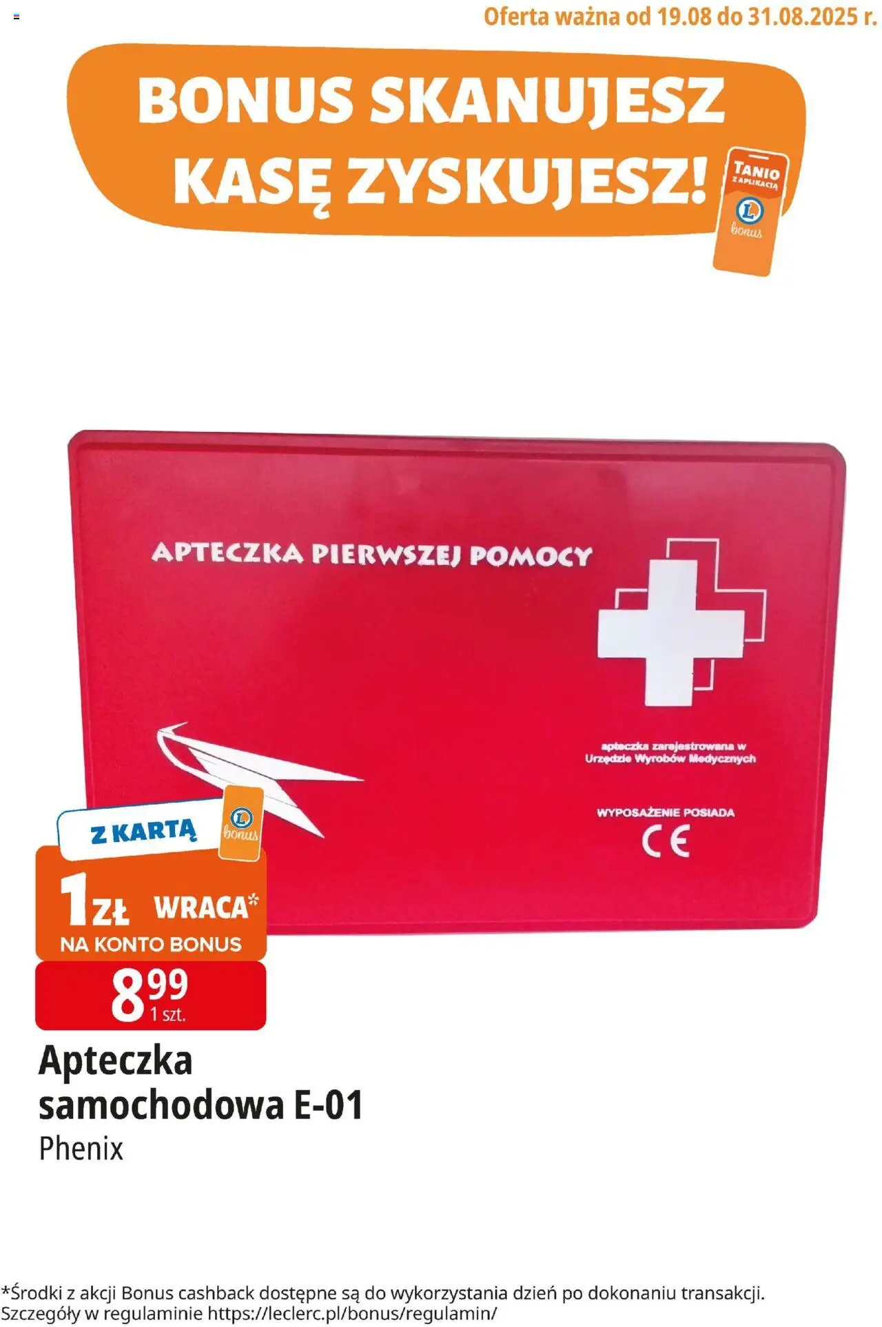 E.Leclerc Gazetka - Kupony dodatkowe od 19.08.2025 | Strona: 4 | Produkty: Karta