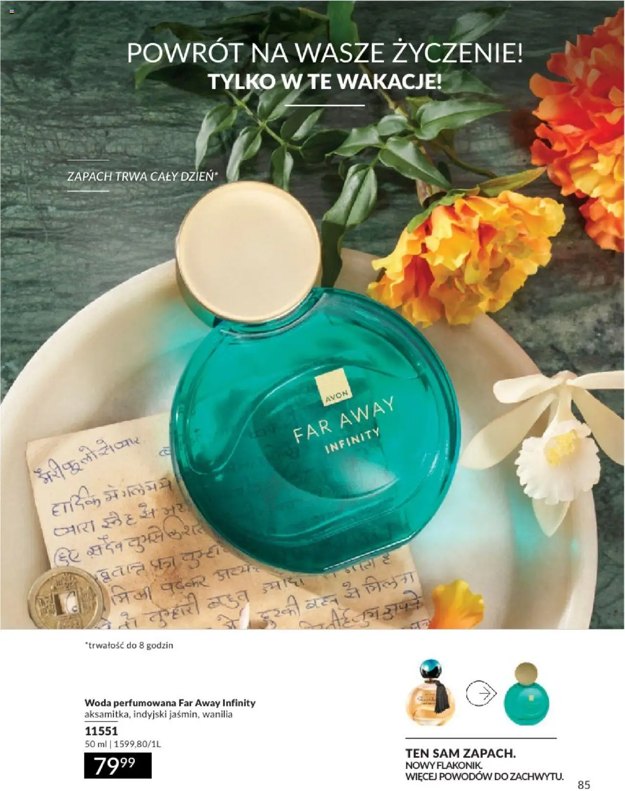 Avon Katalog 08 2025 od 01.08.2025 | Strona: 85 | Produkty: Zapach, Woda