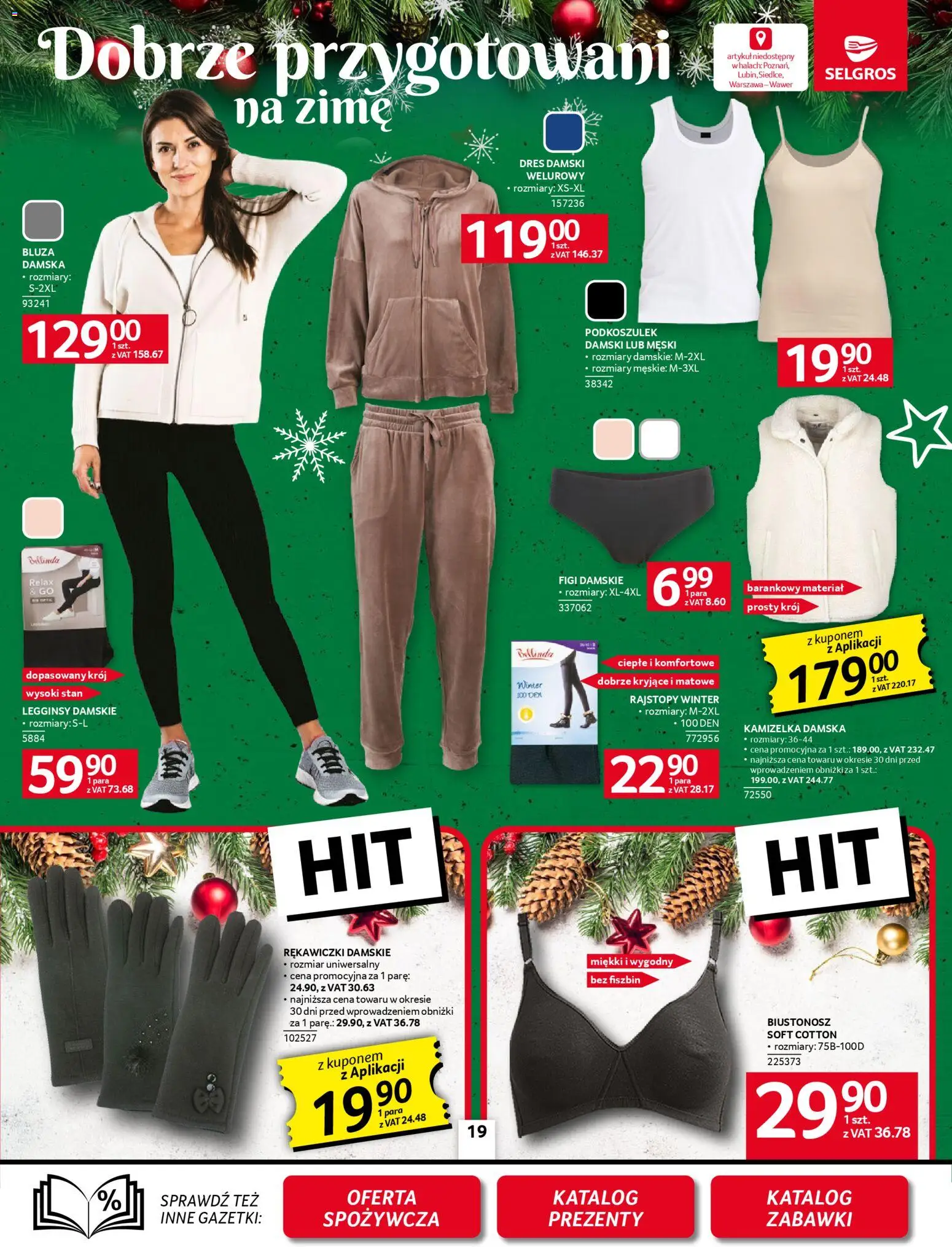 Selgros cash&carry Gazetka - Oferta przemysłowa od 20.11.2025 | Strona: 21 | Produkty: Biustonosz, Rajstopy, Legginsy damskie, Dres damski