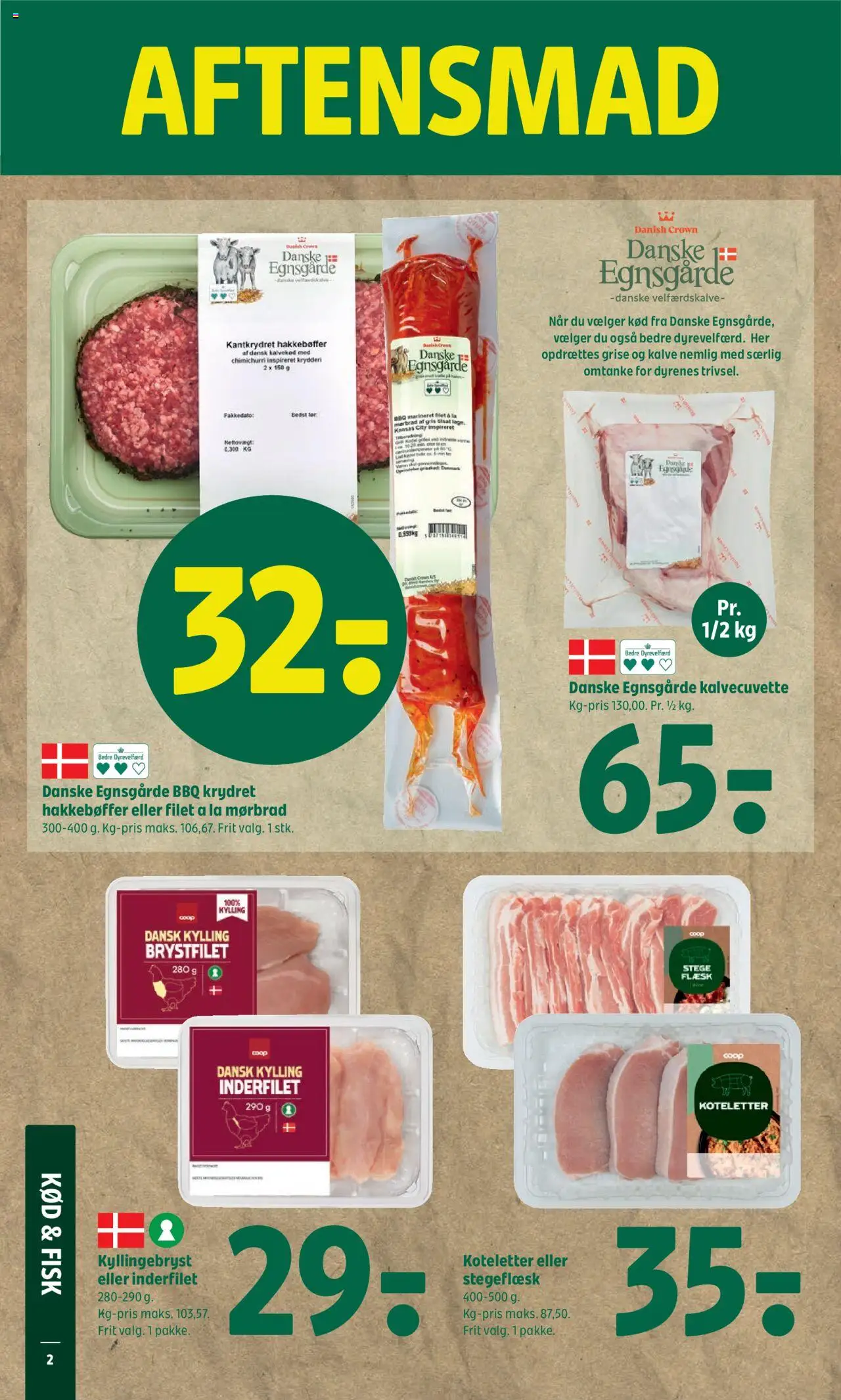 Coop 365 Tilbudsavis gyldig fra 10.07.2025 | Side: 2 | Produkter: Fisk, Koteletter