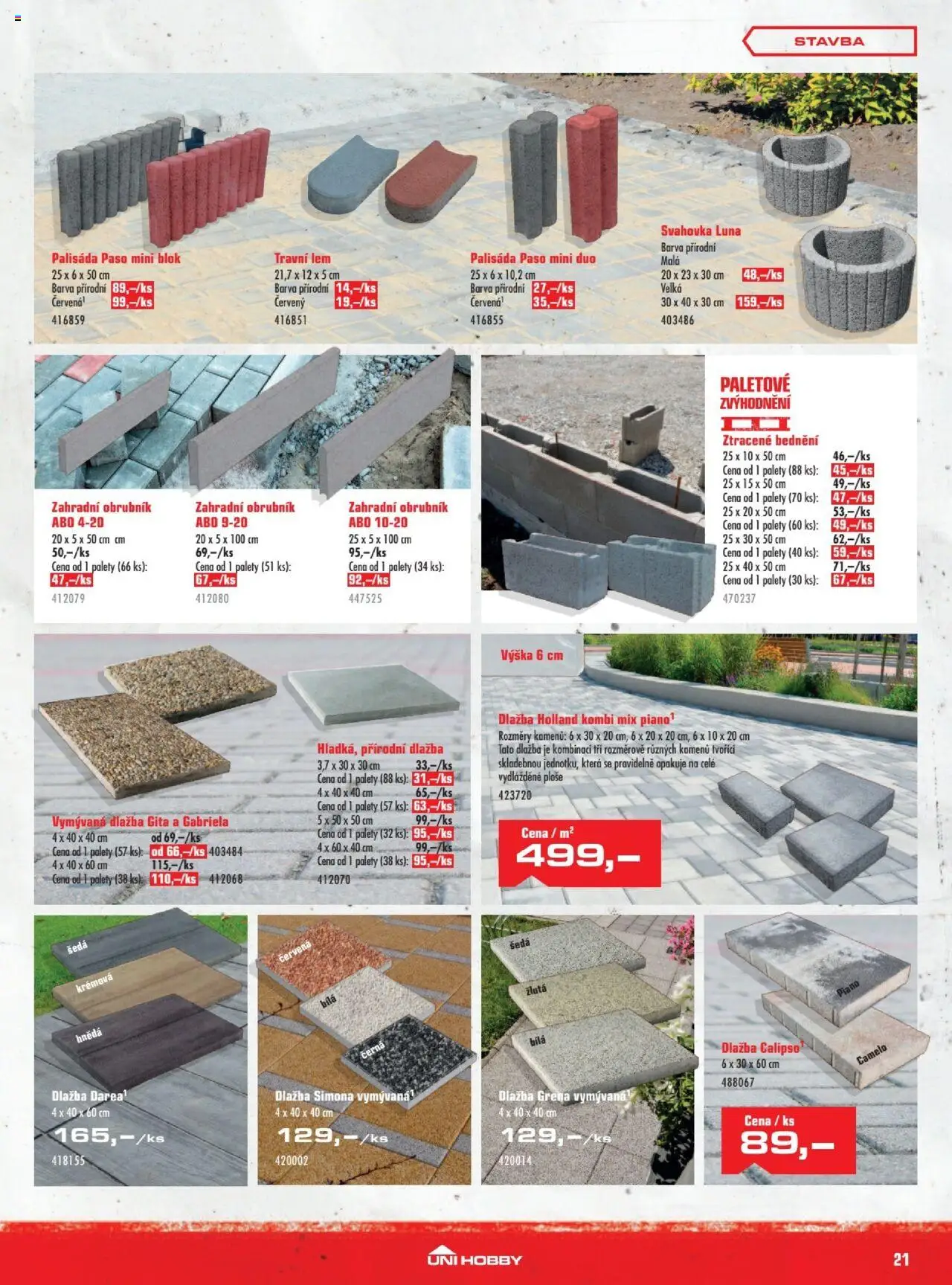 Uni Hobby leták od 28.05.2025 | Strana: 21 | Produkty: Dlažba, Blok