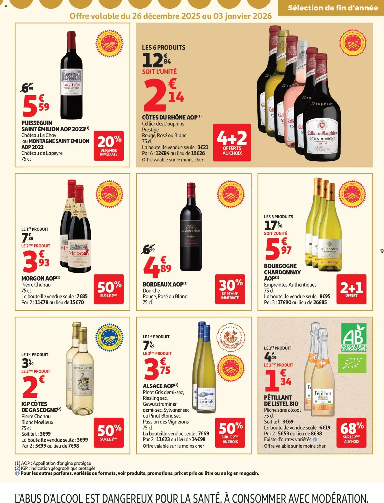 {H1} | Page: 9 | Produits: Alcool, Pêche, Pétillant de Listel