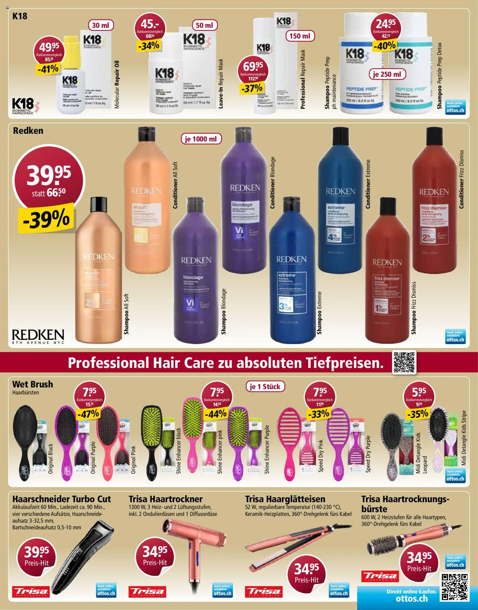 Otto's aktionen Marken Spezial – gültig ab 23.03.2026 | Seite: 7 | Produkte: Haartrockner, Bürste, Shampoo, Kabel