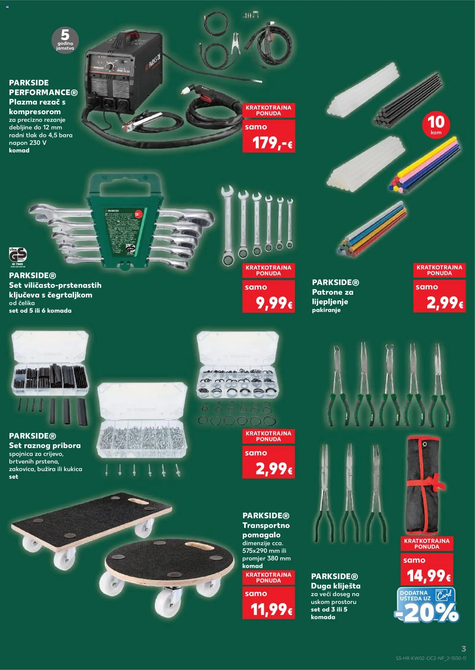 Kaufland katalog | vrijedi od 07.01.2026 | Stranica: 3 | Proizvodi: Kliješta, Rezač, Parkside