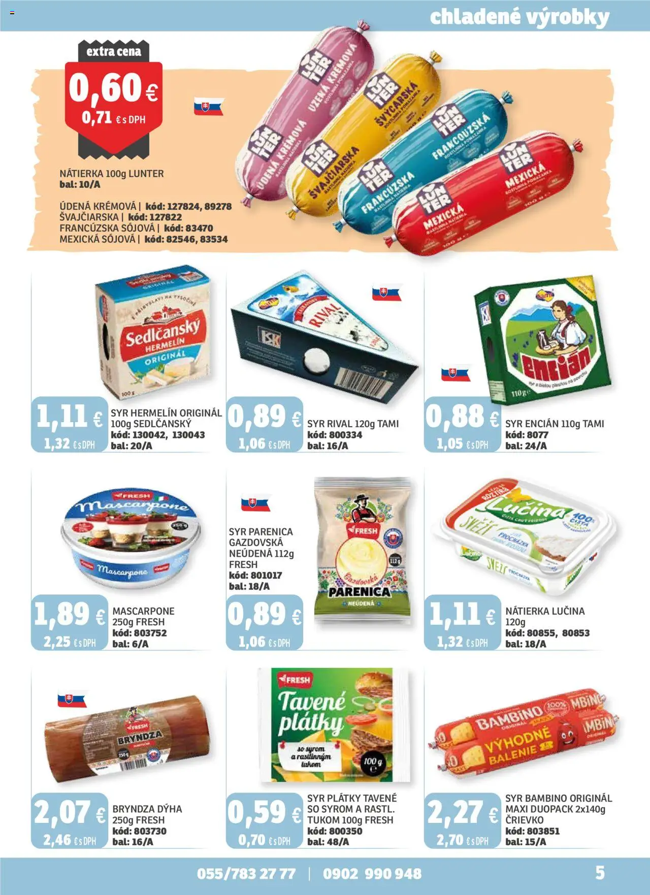 Nové Labaš akcie – leták je platný od 03.10.2025 | Strana: 5 | Produkty: Syr, Bryndza, Encián, Mascarpone