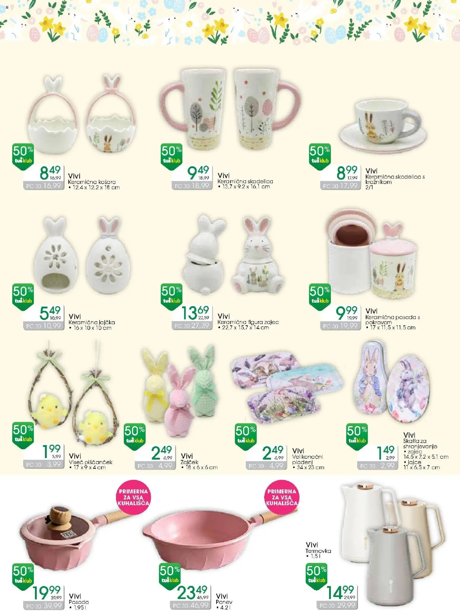 Novi Tuš drogerija katalog ponudbe – veljaven od 11.03.2026 | Stran: 3 | Izdelki: Skodelica, Košara, Skatla