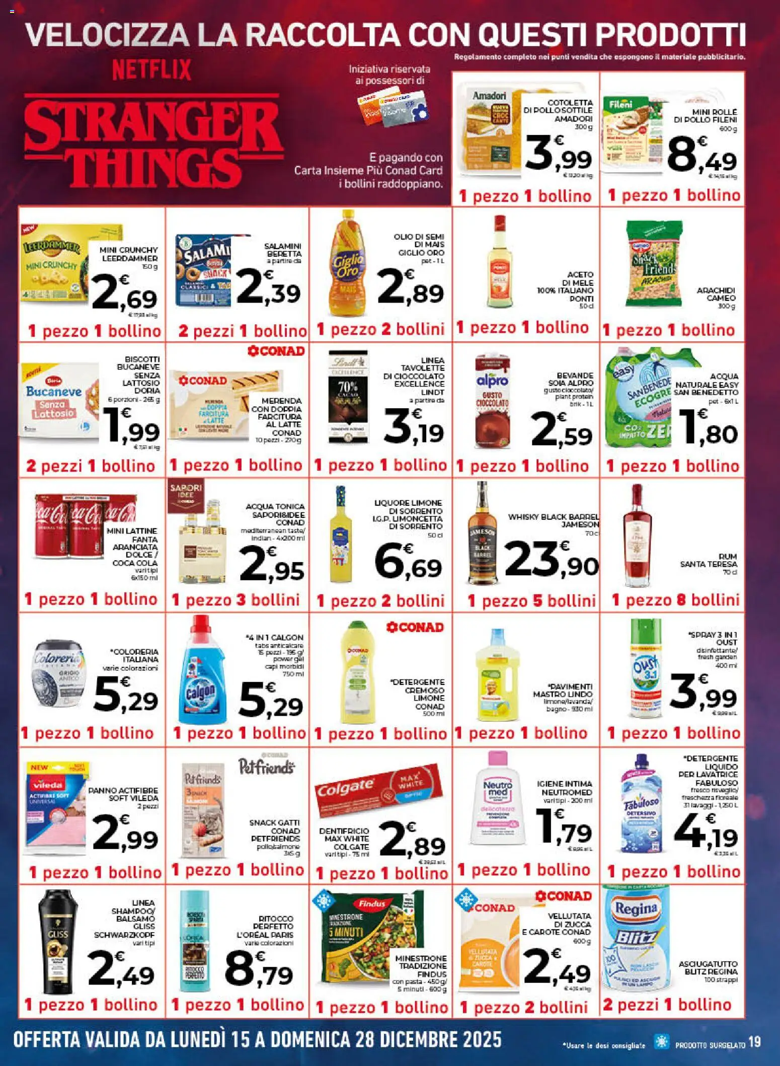 Volantino Conad del 10.12.2025 | Pagina: 19 | Prodotti: Anticalcare, Carote, Olio, Aceto