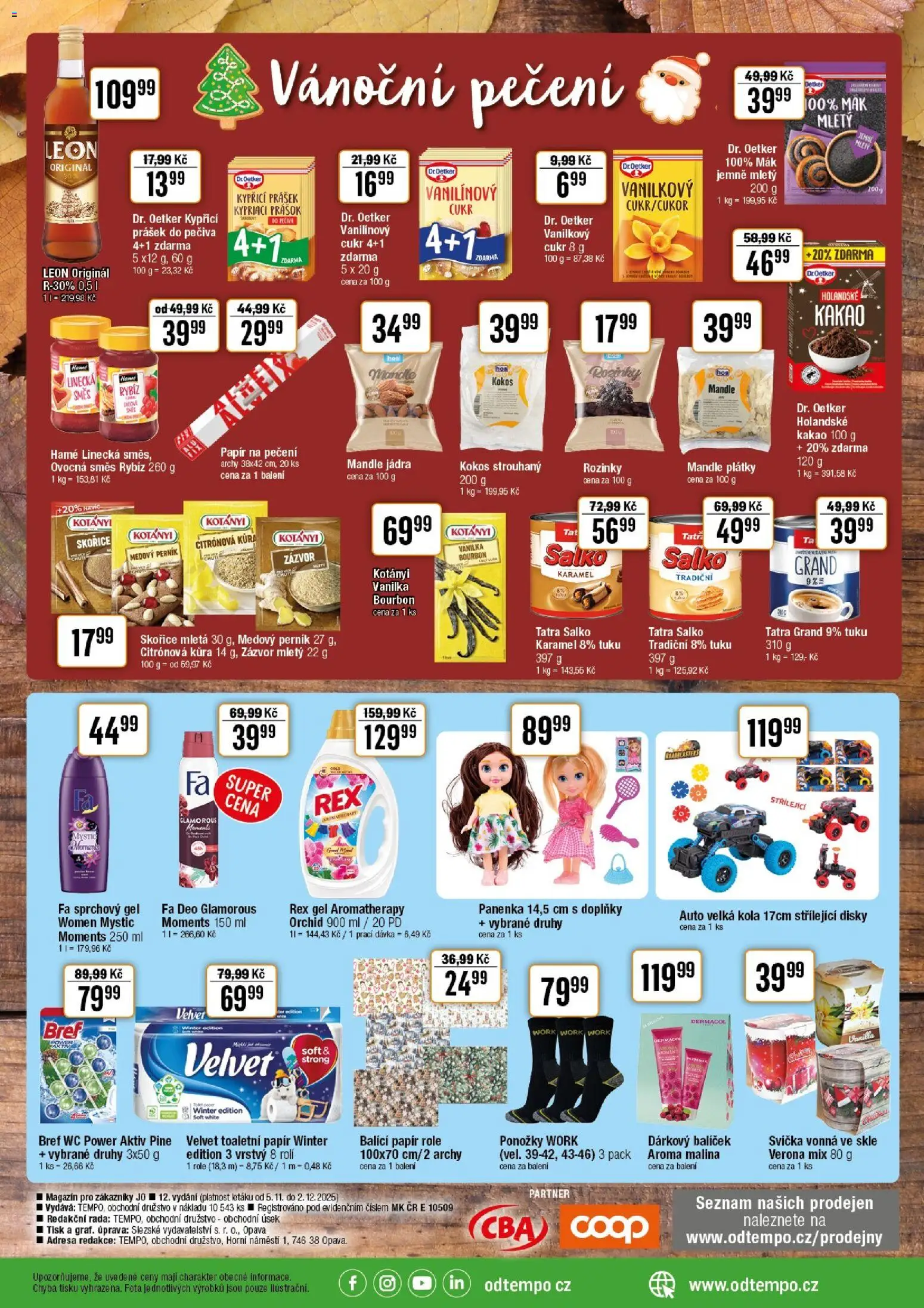 Tempo leták - JO od 05.11.2025 | Strana: 4 | Produkty: Bourbon, Toaletní papír, Salko, Kola