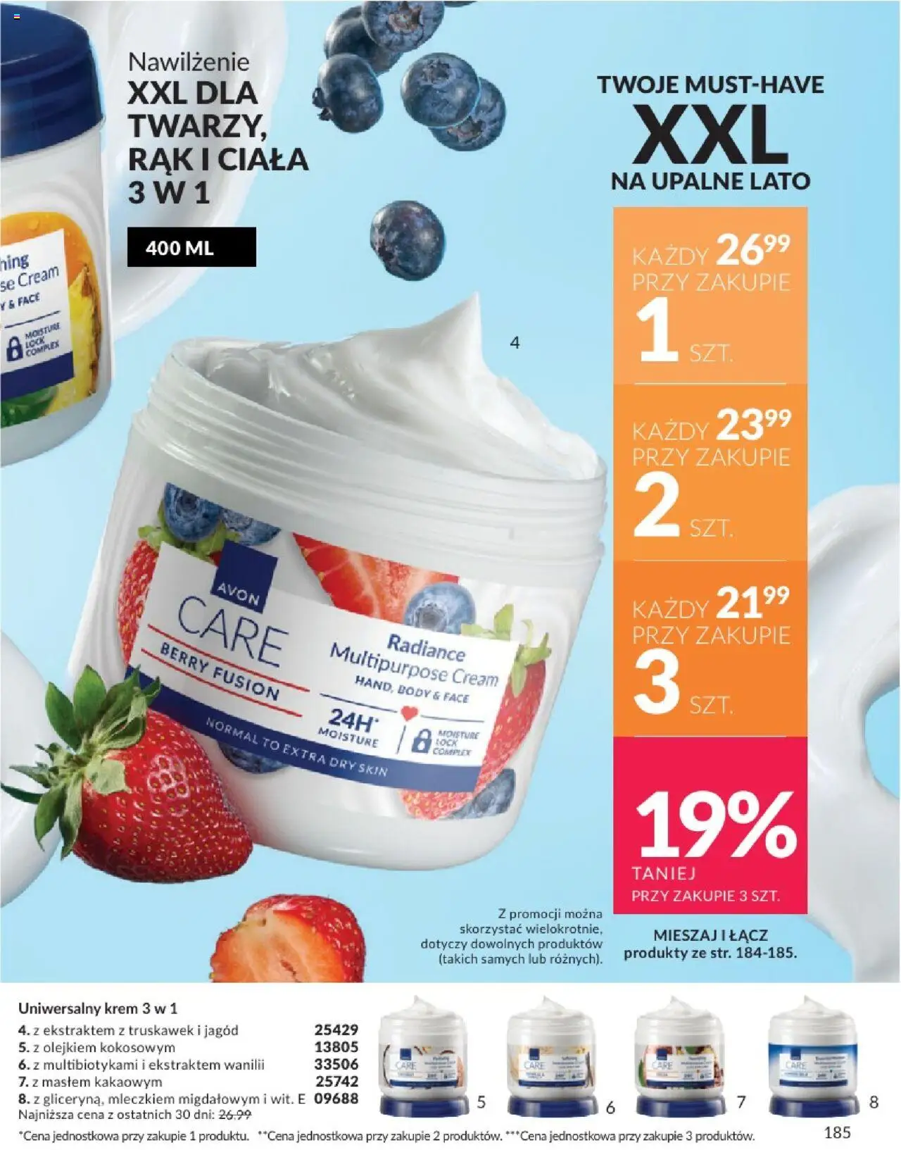 Avon Katalog 08 2025 od 01.08.2025 | Strona: 185 | Produkty: Body, Krem