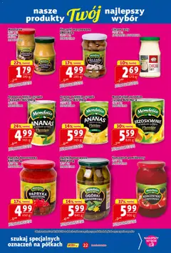 Pogląd oferty "Prim Market gazetka" - ważna od 02.04.2026 | Strona: 22 | Produkty: Pieczarki, Koncentrat pomidorowy, Musztarda, Ananas