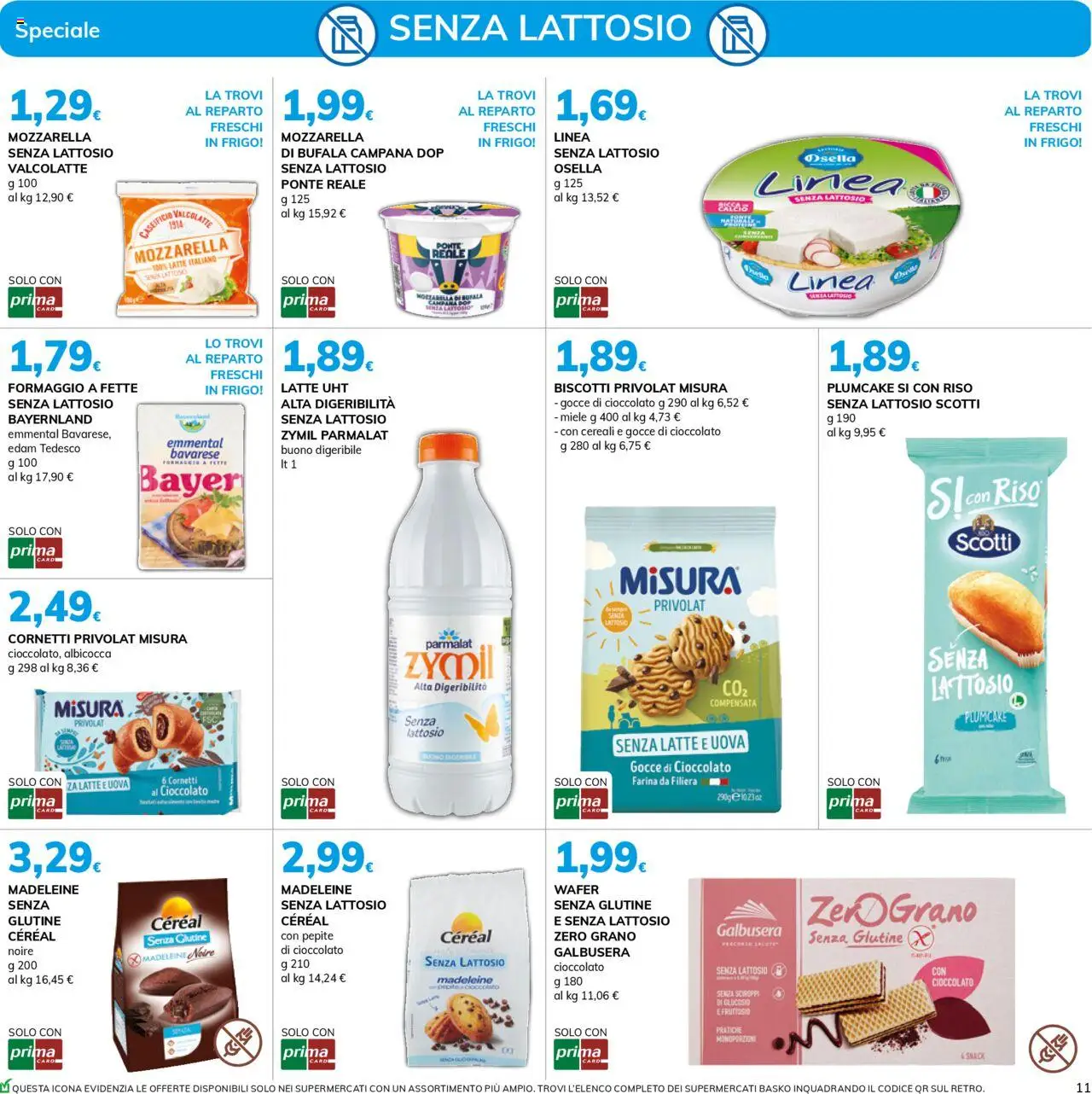 Volantino Basko del 19.08.2025 | Pagina: 11 | Prodotti: Riso, Cereali, Formaggio, Plumcake