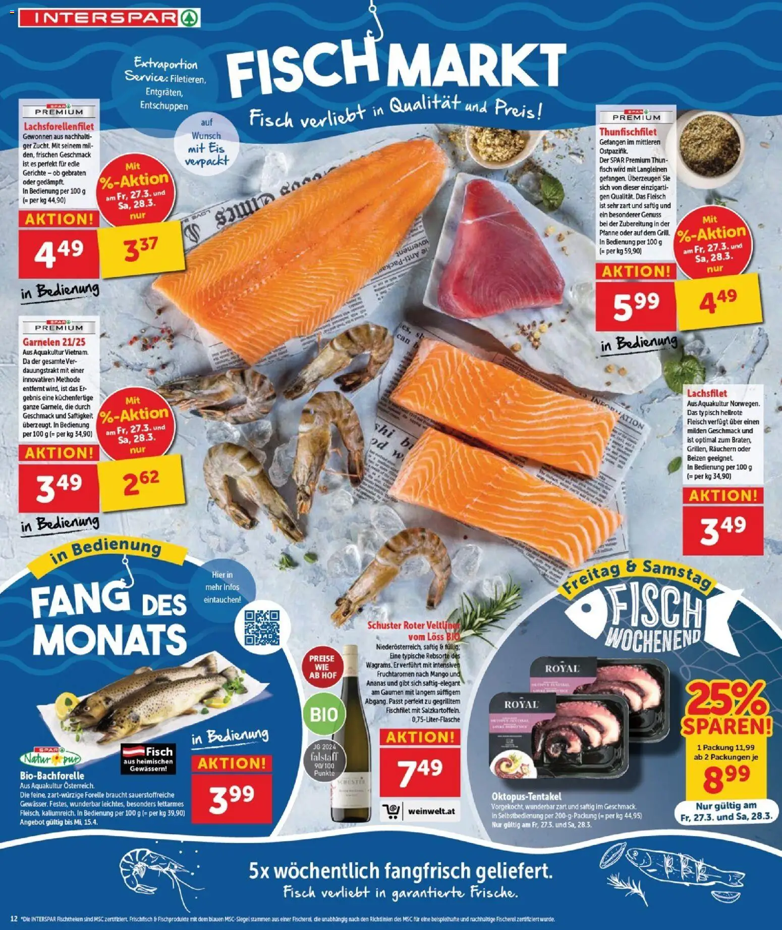 Interspar Flugblatt - Burgenland gültig ab 26.03.2026 | Seite: 14 | Produkte: Eis, Mango, Fisch, Ananas