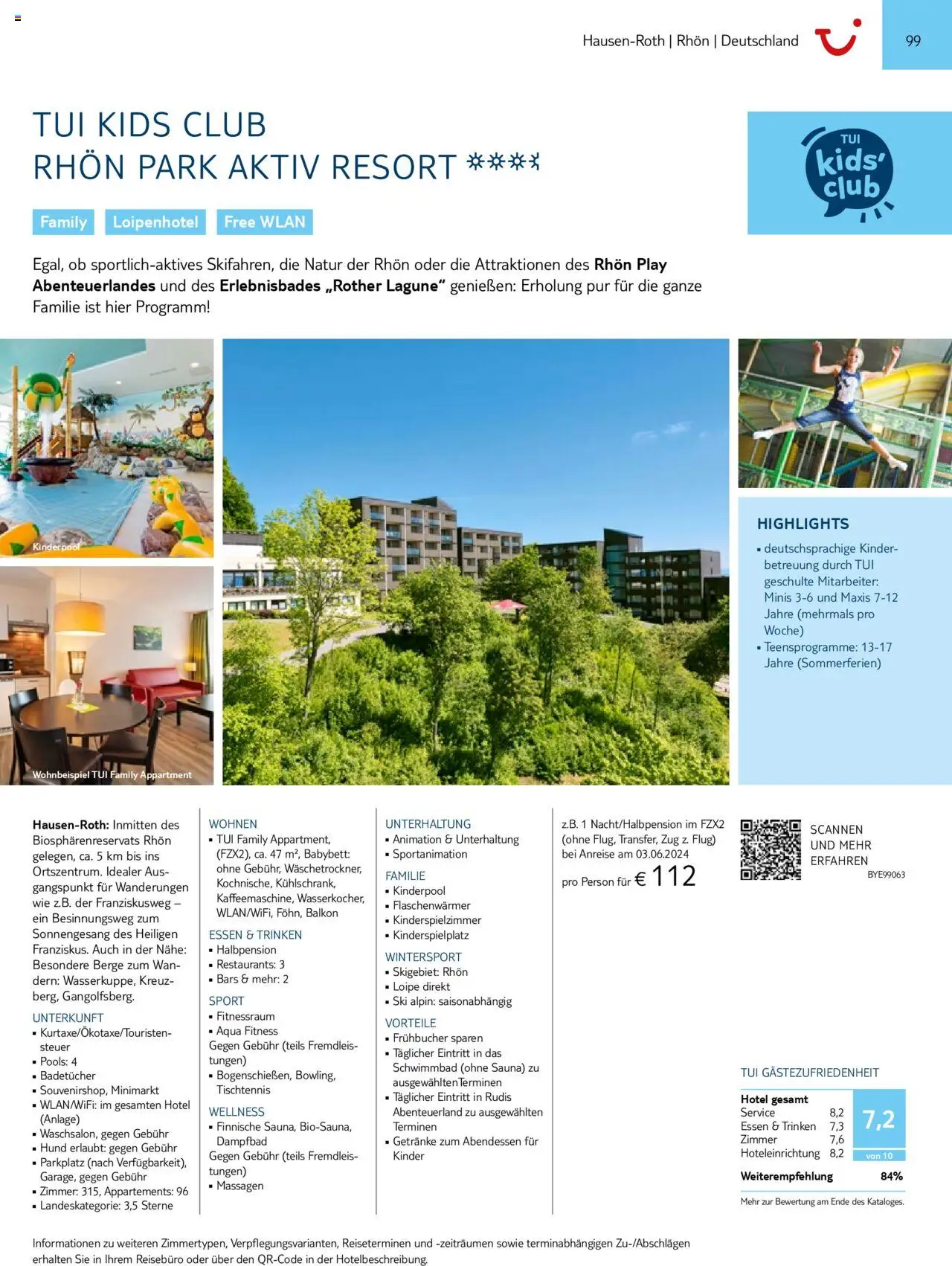TUI Prospekt 	 – gültig ab 01.11.2024 | Seite: 99 | Produkte: Babybett, Ski