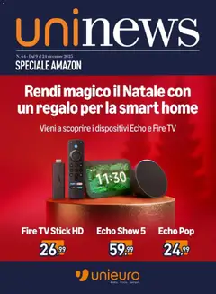 Anteprima del volantino Unieuro Amazon catalogo valido a partire dal 09.12.2025