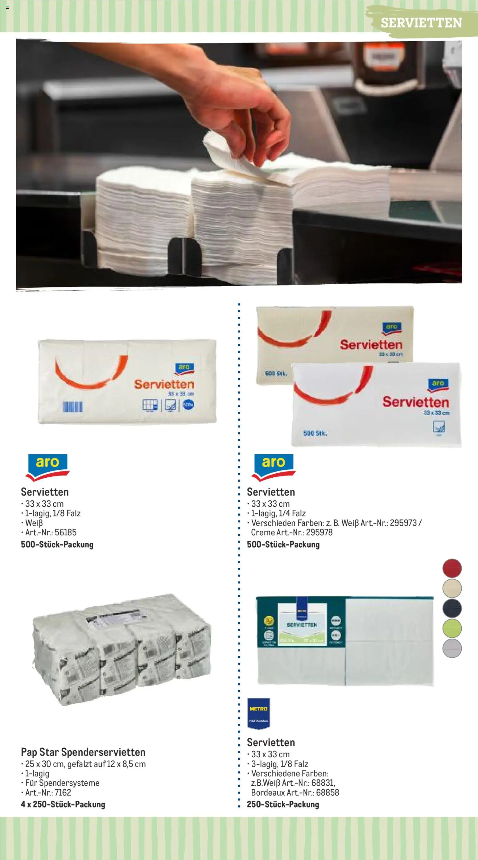 Metro Einweg- und Verbrauchsartikel – gültig ab 01.04.2026 | Seite: 2 | Produkte: Creme