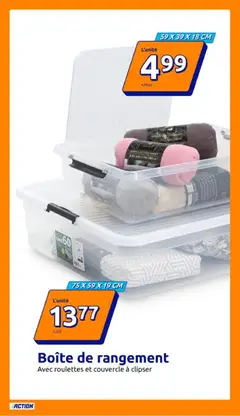 Action - Prévisualisation de Action catalogue de la semaine 7 valide à partir de 11.02.2026 | Page: 8 | Produits: Boîte de rangement