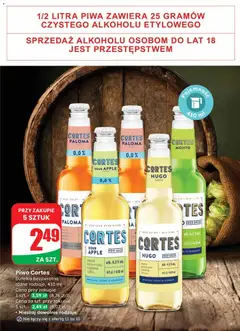 Pogląd oferty "Piwo Cortes, butelka bezzwrotna różne rodzaje, 410 ml" - ważna od 22.10.2025 | Strona: 47