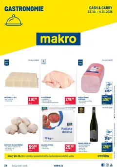 Náhled letáku Makro leták - Gastronomie od 22.10.2025