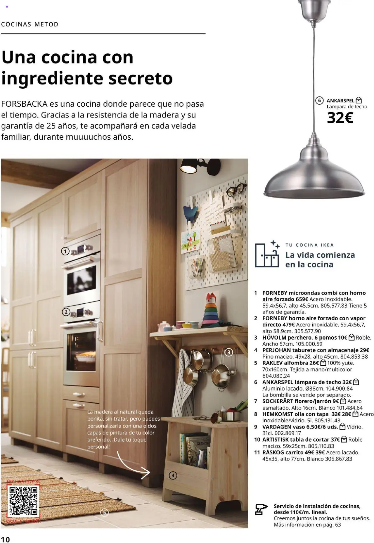 Catálogo IKEA Cocinas │ válido desde el 01.09.2025 | Página: 10 | Productos: Lámpara de techo, Té, Bombilla, Alfombra
