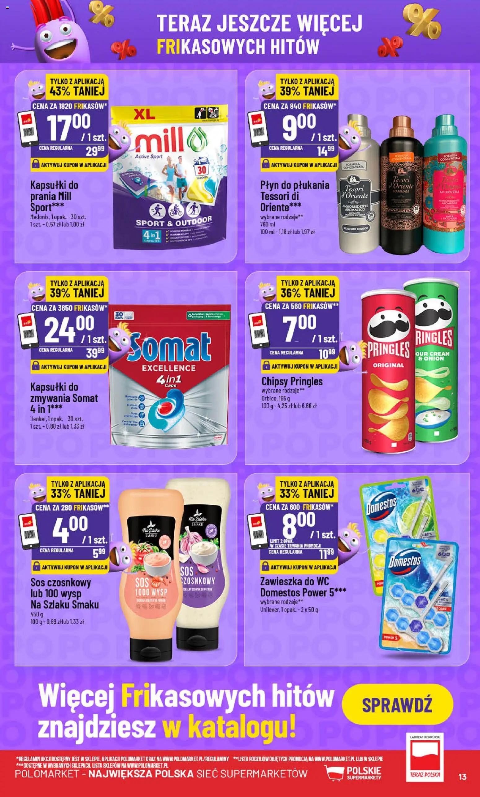POLOmarket Gazetka od 05.11.2025 | Strona: 13 | Produkty: Chipsy, Sos czosnkowy, Chipsy pringles, Pringles