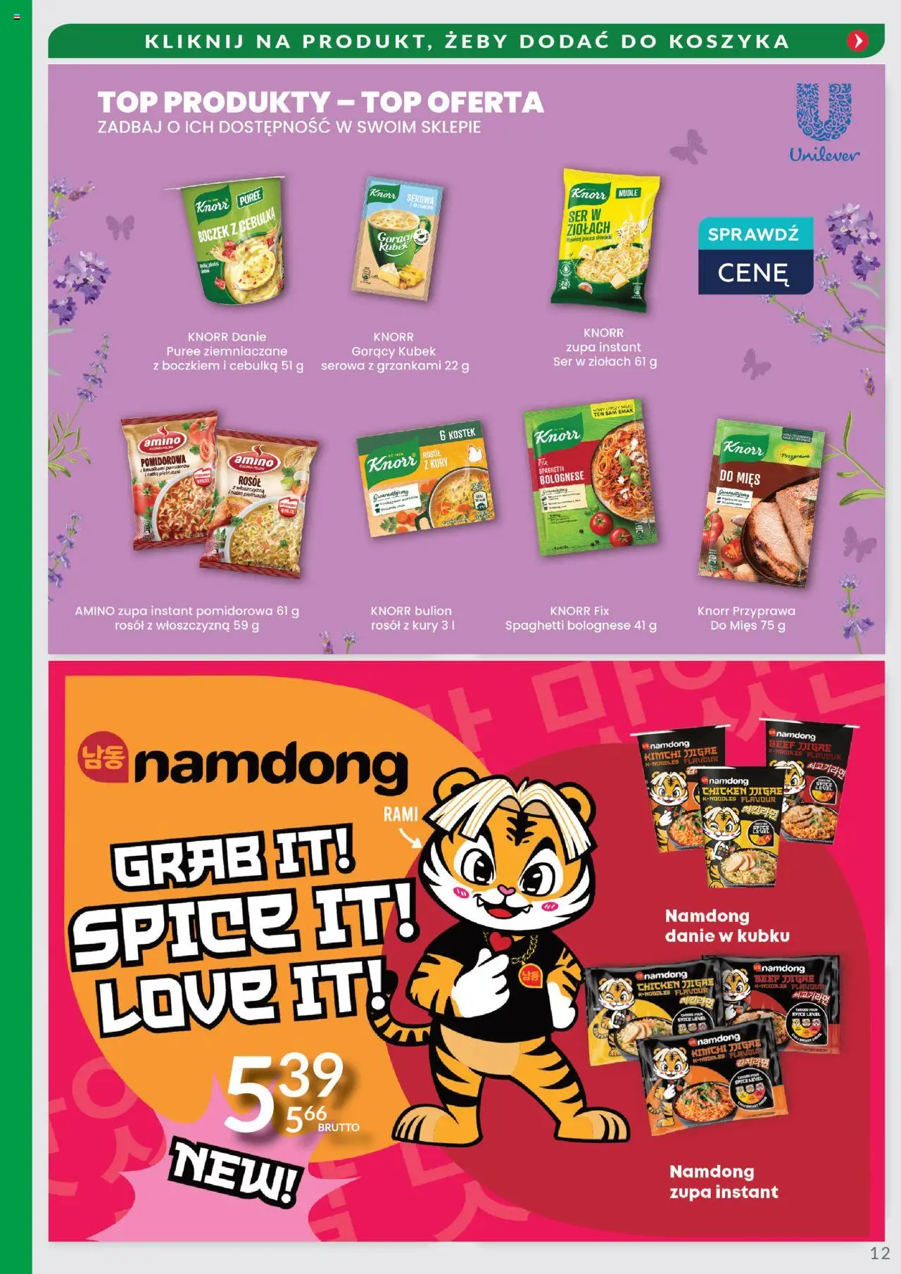 Eurocash Gazetka - Oferta Południe od 31.08.2025 | Strona: 12 | Produkty: Kimchi, Top, Gorący kubek, Zupa