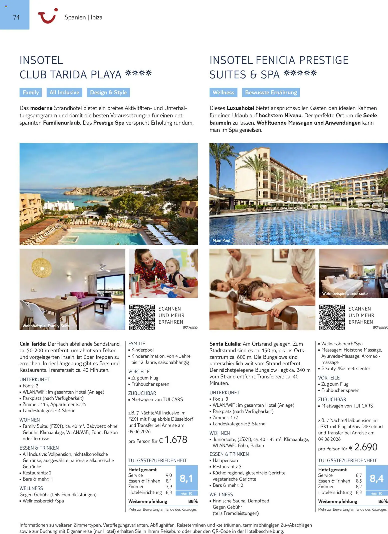 Aida  Südeuropa & Nordafrika 2026/27 – gültig ab 01.01.2026 | Seite: 74 | Produkte: Babybett, Küche