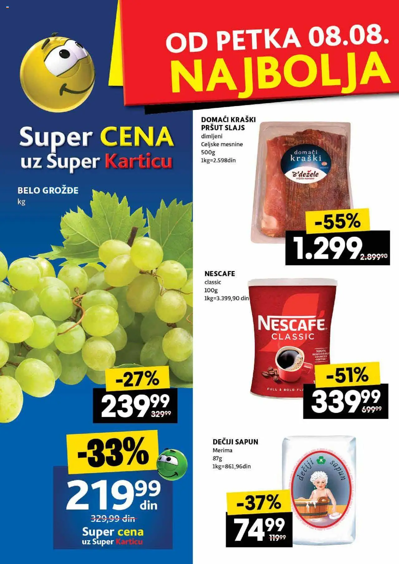 Idea katalog - važi od 07.08.2025 | Strana: 2 | Proizvode: Pršut, Sapun, Nescafé