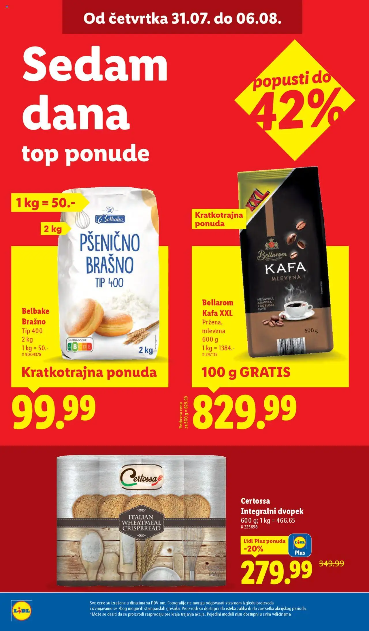 Lidl katalog - važi od 31.07.2025 | Strana: 24 | Proizvode: Brašno, Pšenično brašno, Kafa