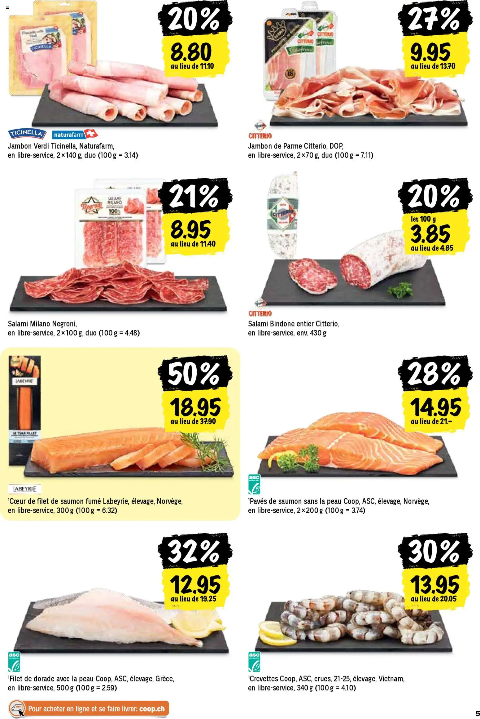 Coop aktionen FR – gültig ab 26.03.2026 | Seite: 5 | Produkte: Salami