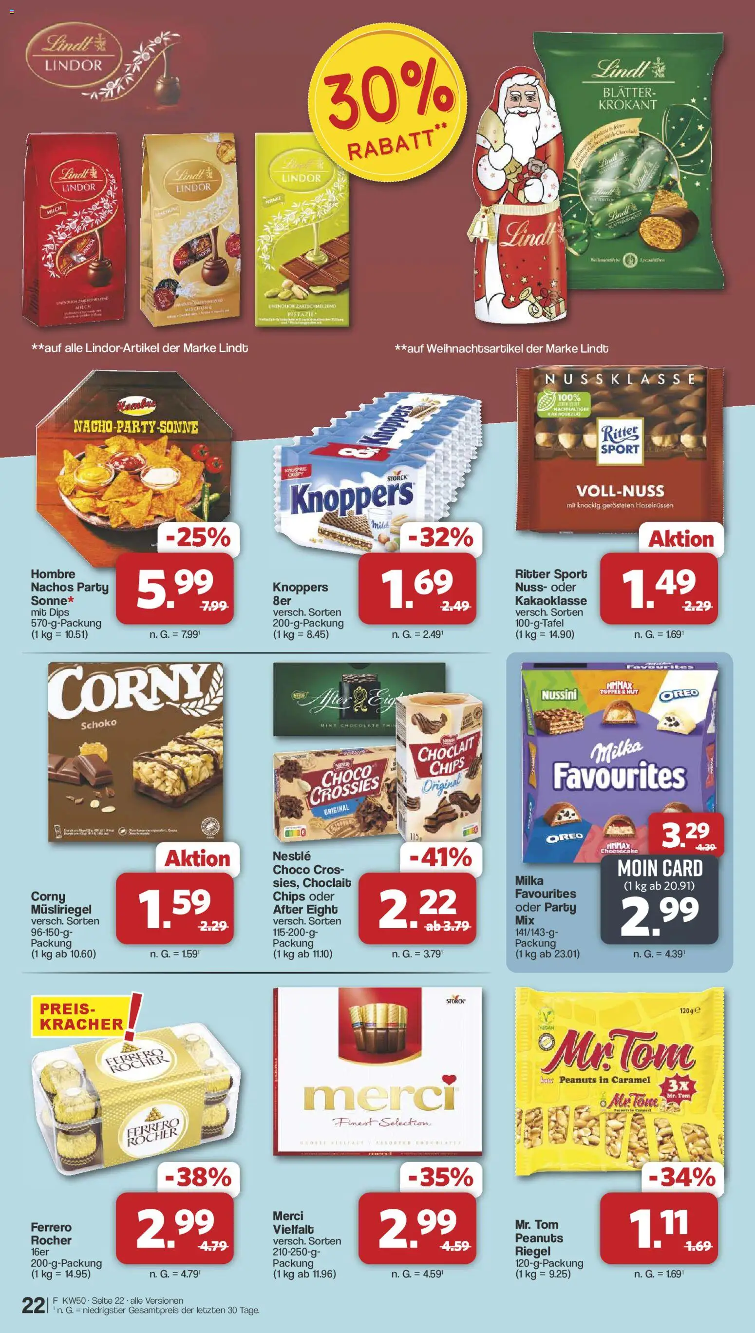 Famila Nordwest Prospekt 	 – gültig ab 08.12.2025 | Seite: 23 | Produkte: Ritter sport, Nachos, Milka, Knoppers