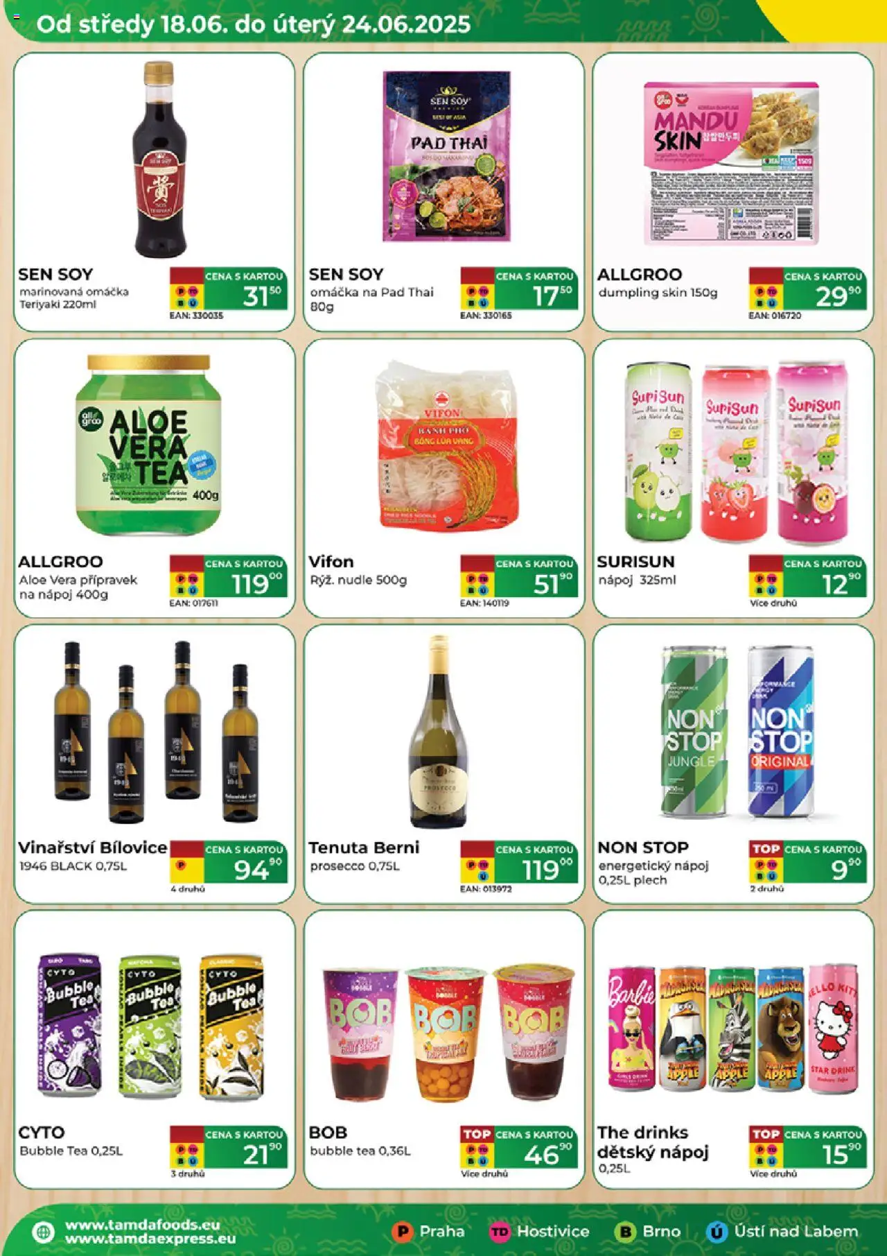 Tamda Foods leták od 18.06.2025 | Strana: 4 | Produkty: Plech, Aloe vera, Barbie, Energy drink
